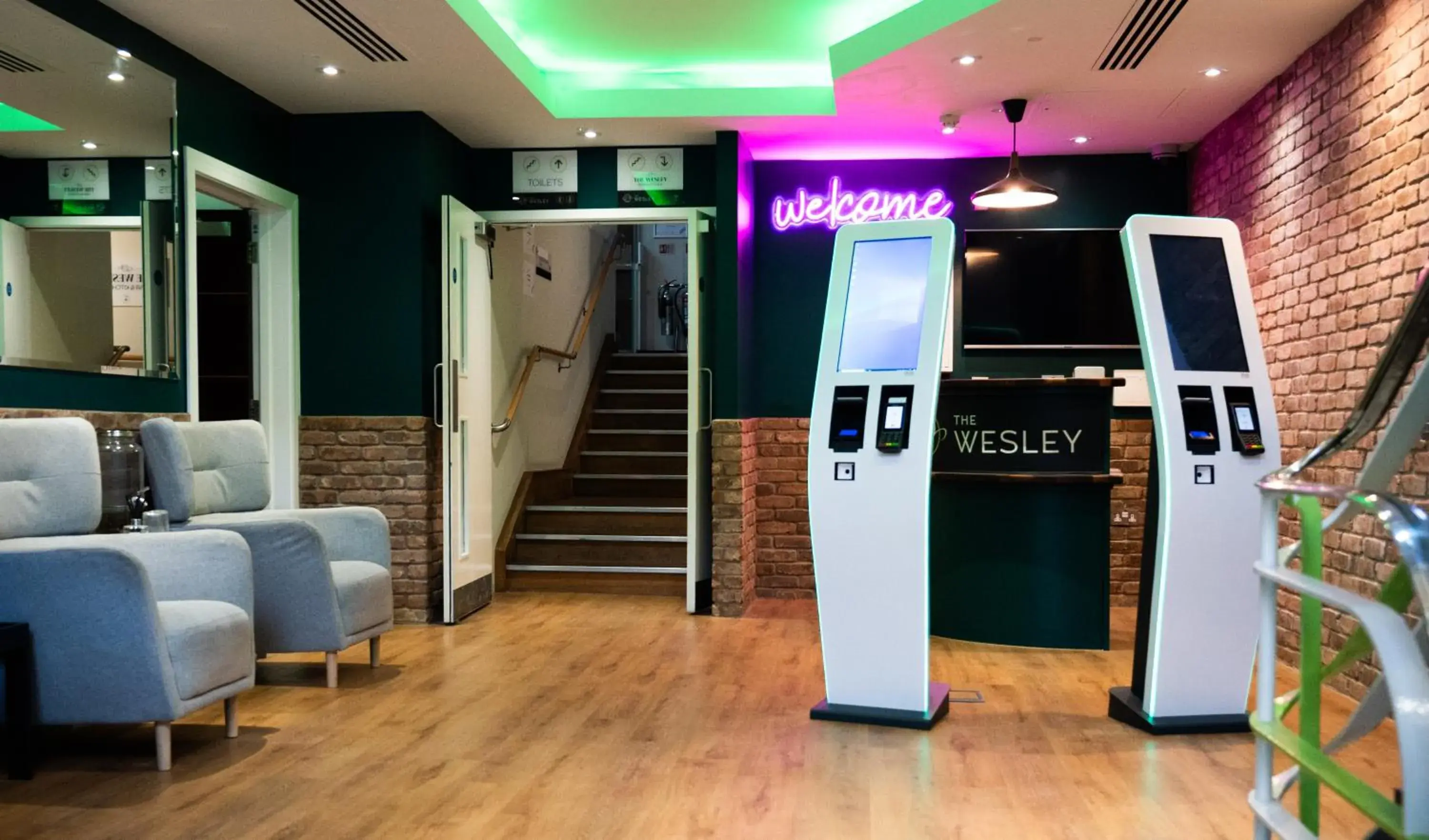 Lobby or reception in The Wesley Euston Lobby or reception in The Wesley Euston