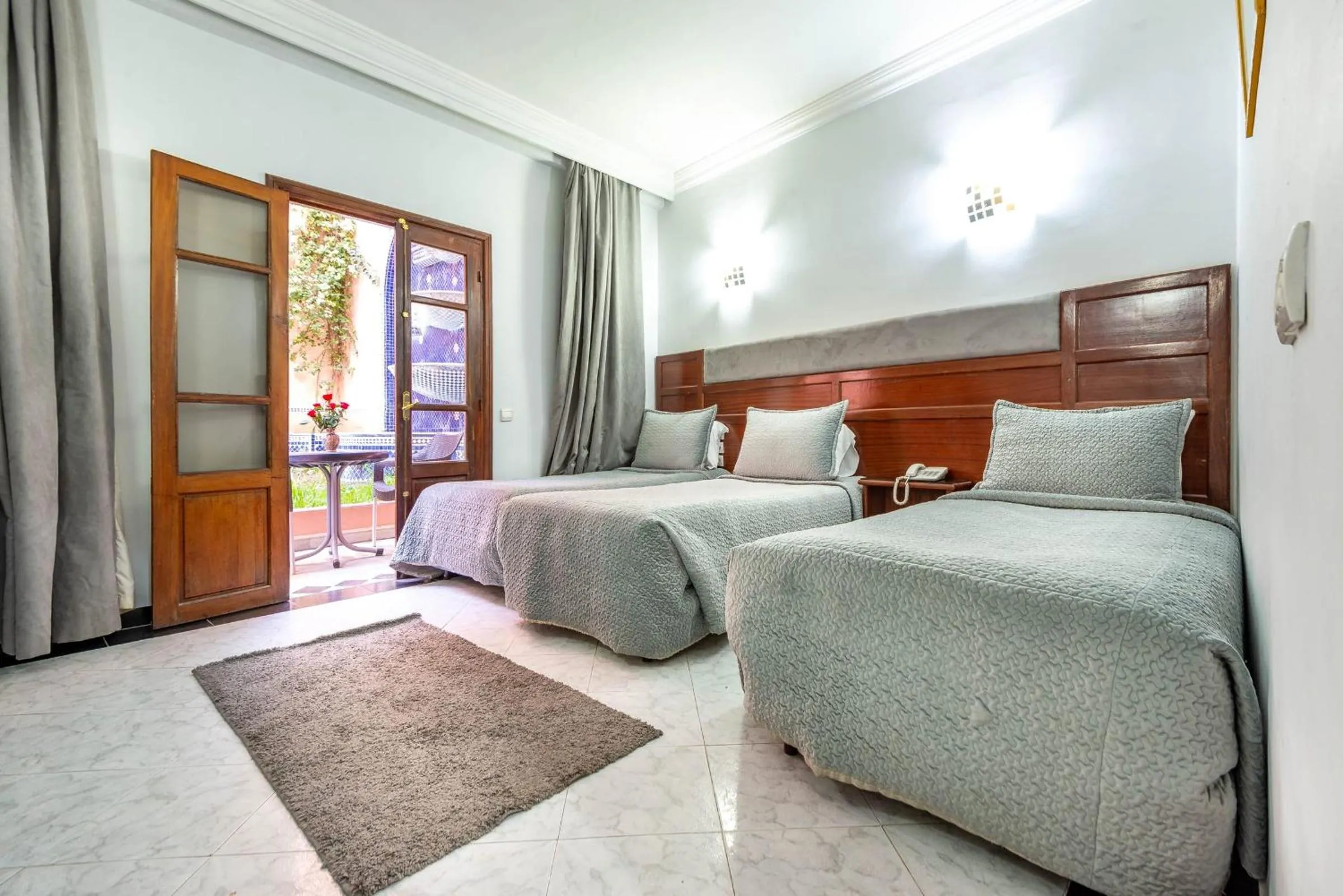 Bed in Hotel Oudaya & Spa