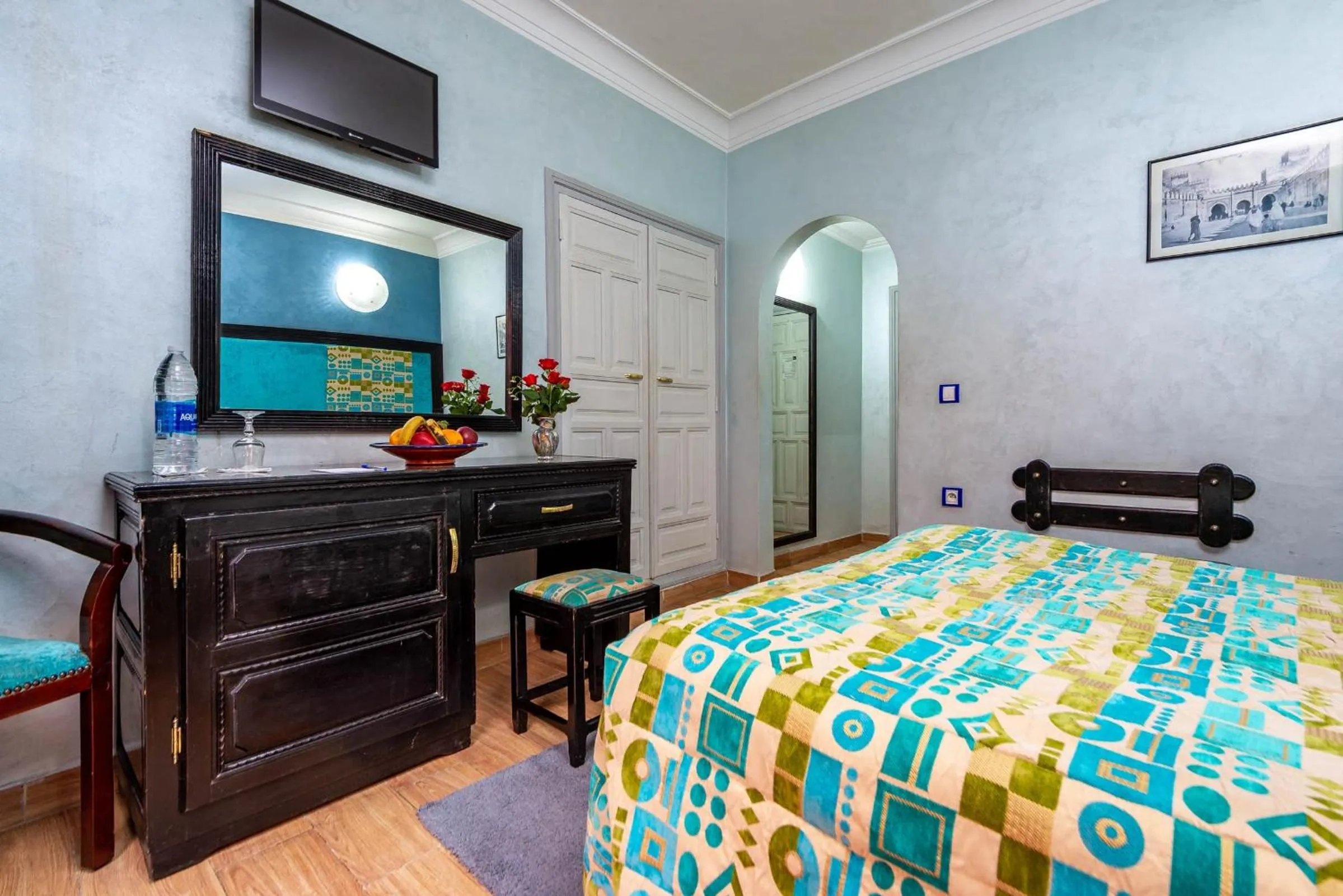 Bed in Hotel Oudaya & Spa