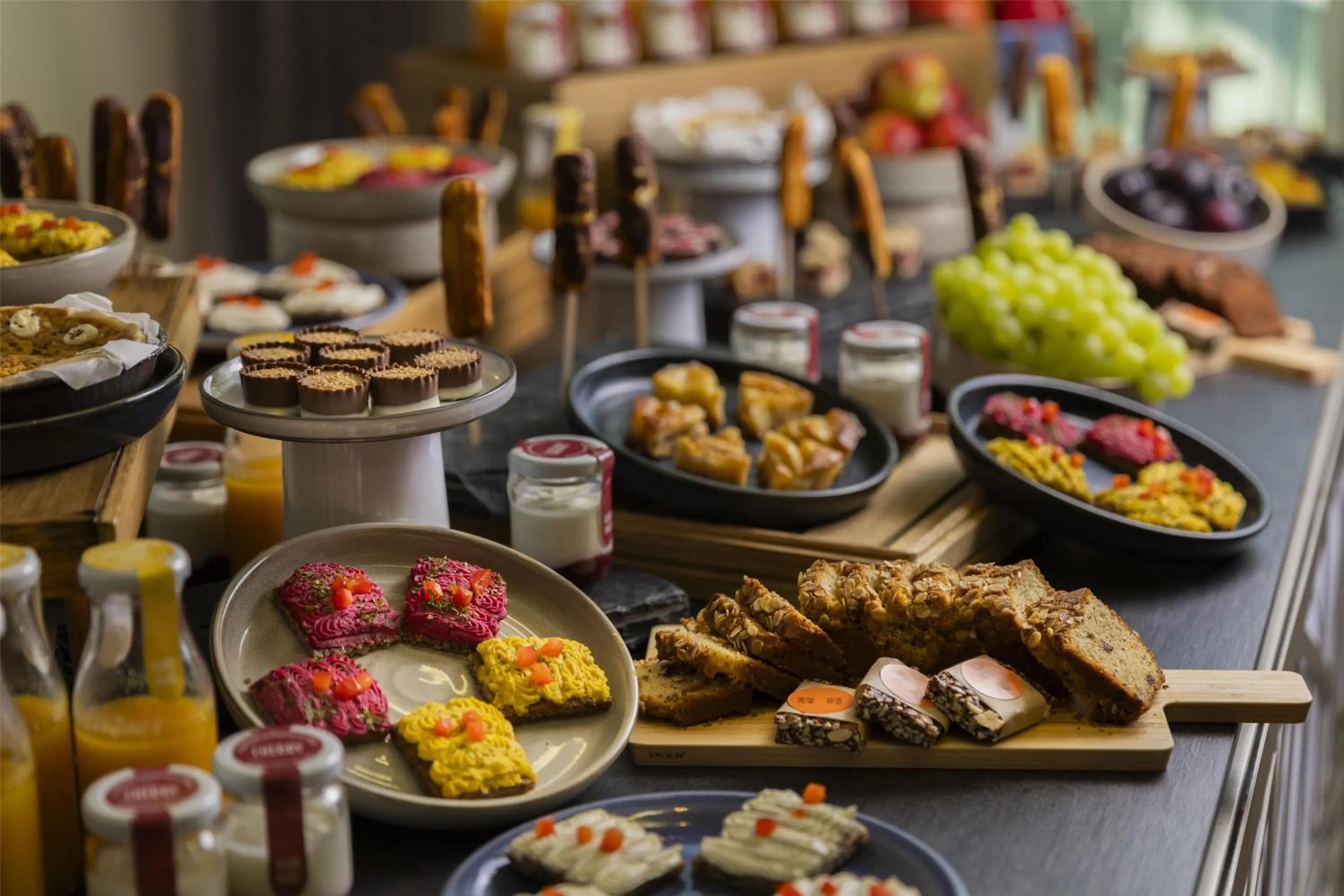 Dining area in Hilton Frankfurt Airport