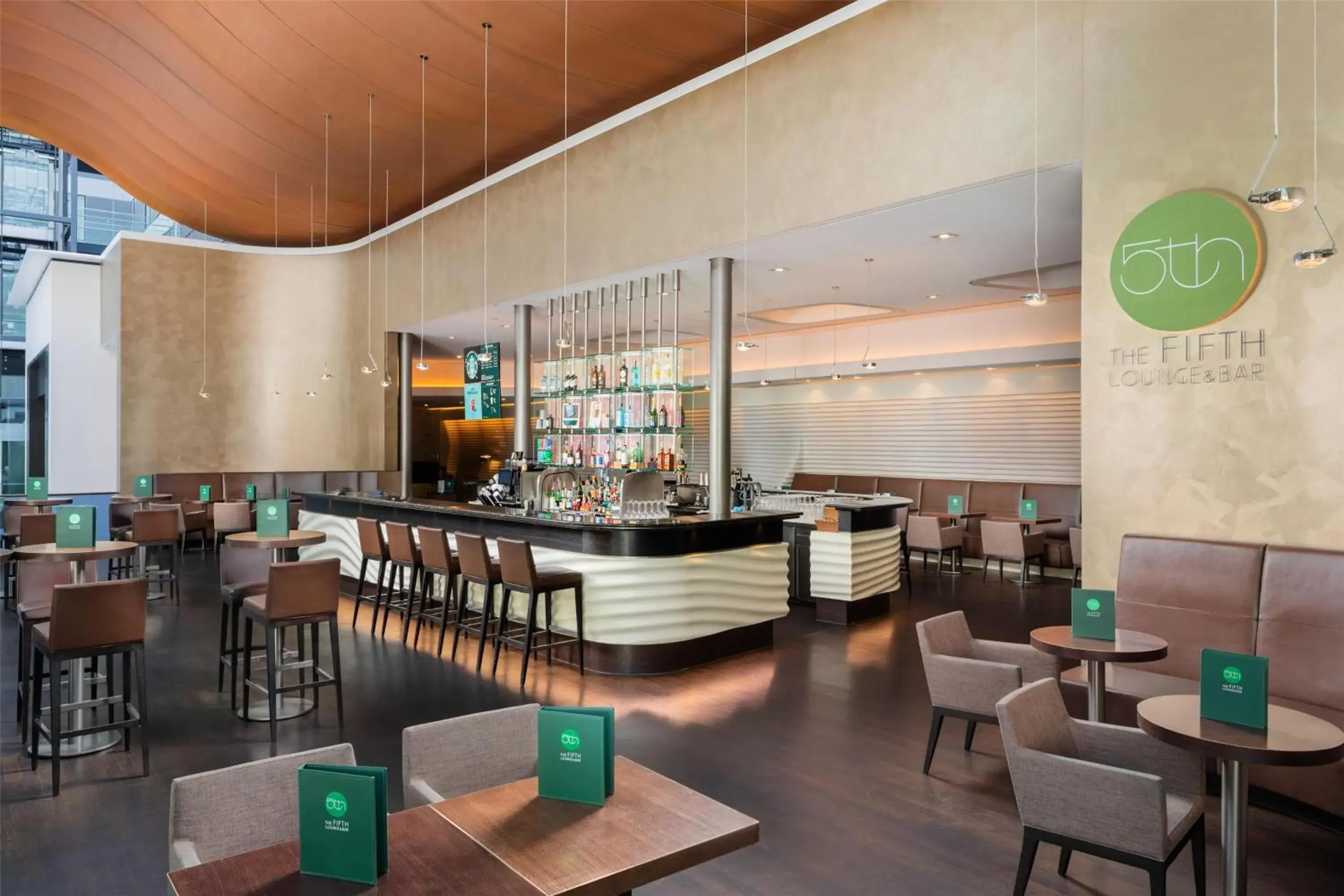 Lounge or bar in Hilton Frankfurt Airport Lounge or bar in Hilton Frankfurt Airport