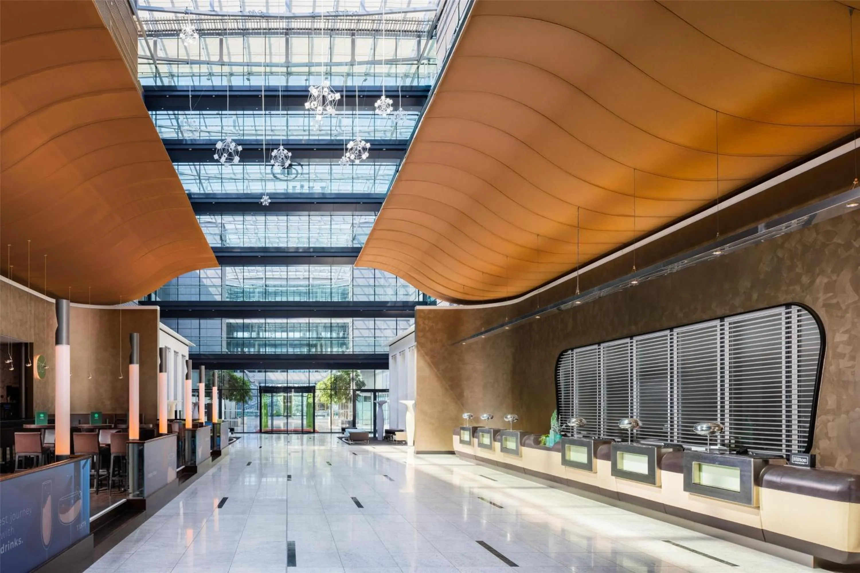 Lobby or reception in Hilton Frankfurt Airport