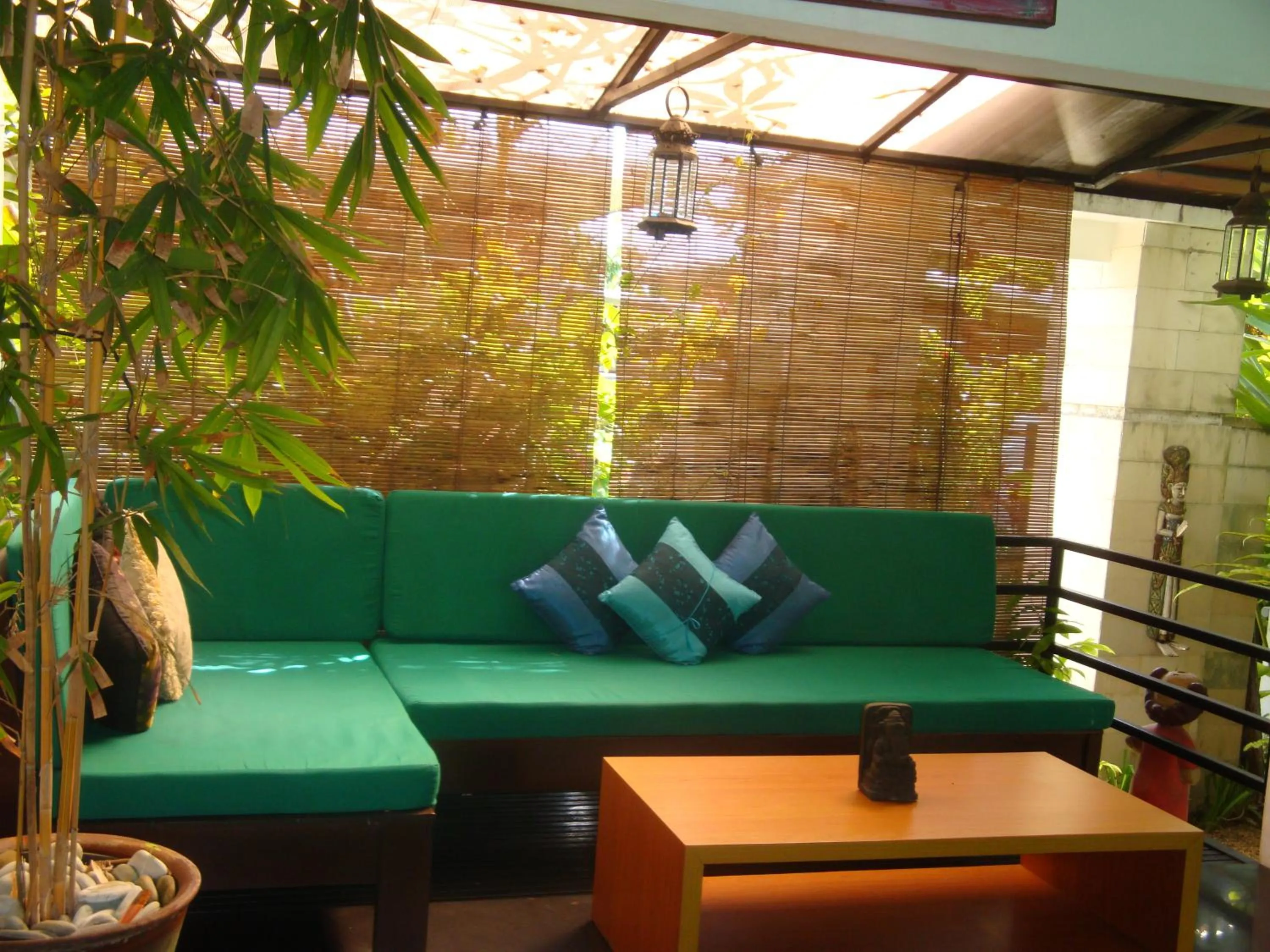 Seating area in Aqua Bali Villa