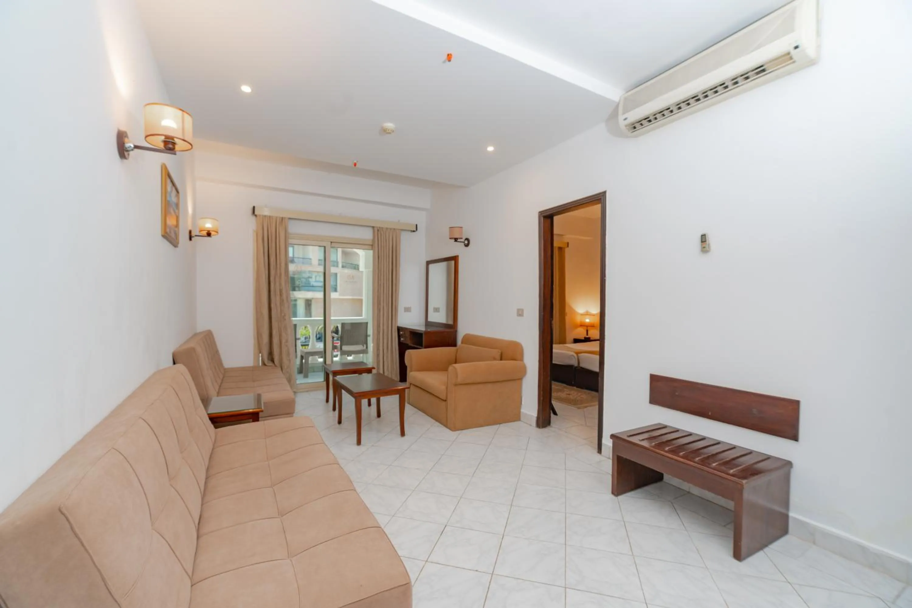 Bedroom in MinaMark Beach Resort for Families and Couples Only