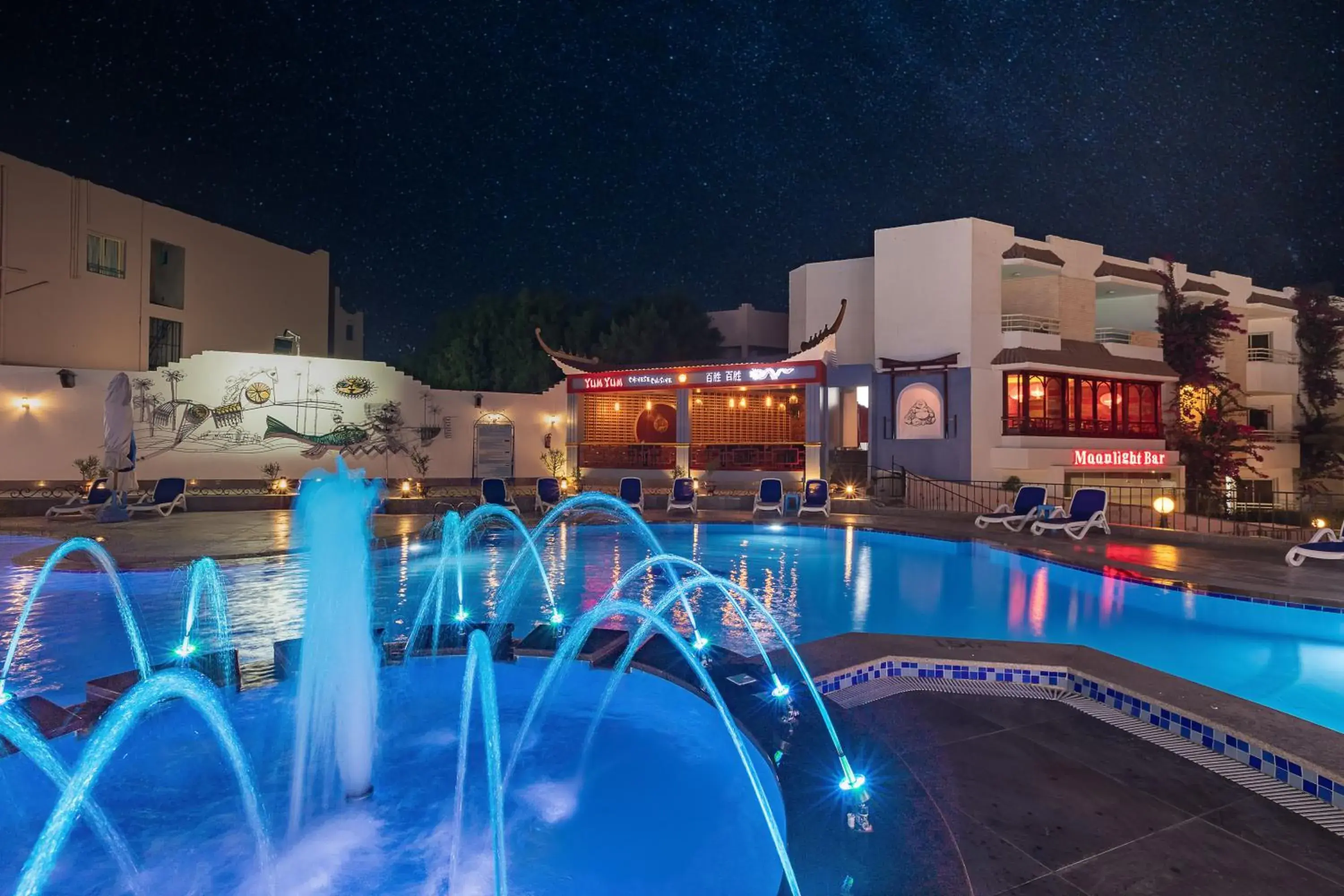 Pool view in MinaMark Beach Resort for Families and Couples Only Pool view in MinaMark Beach Resort for Families and Couples Only