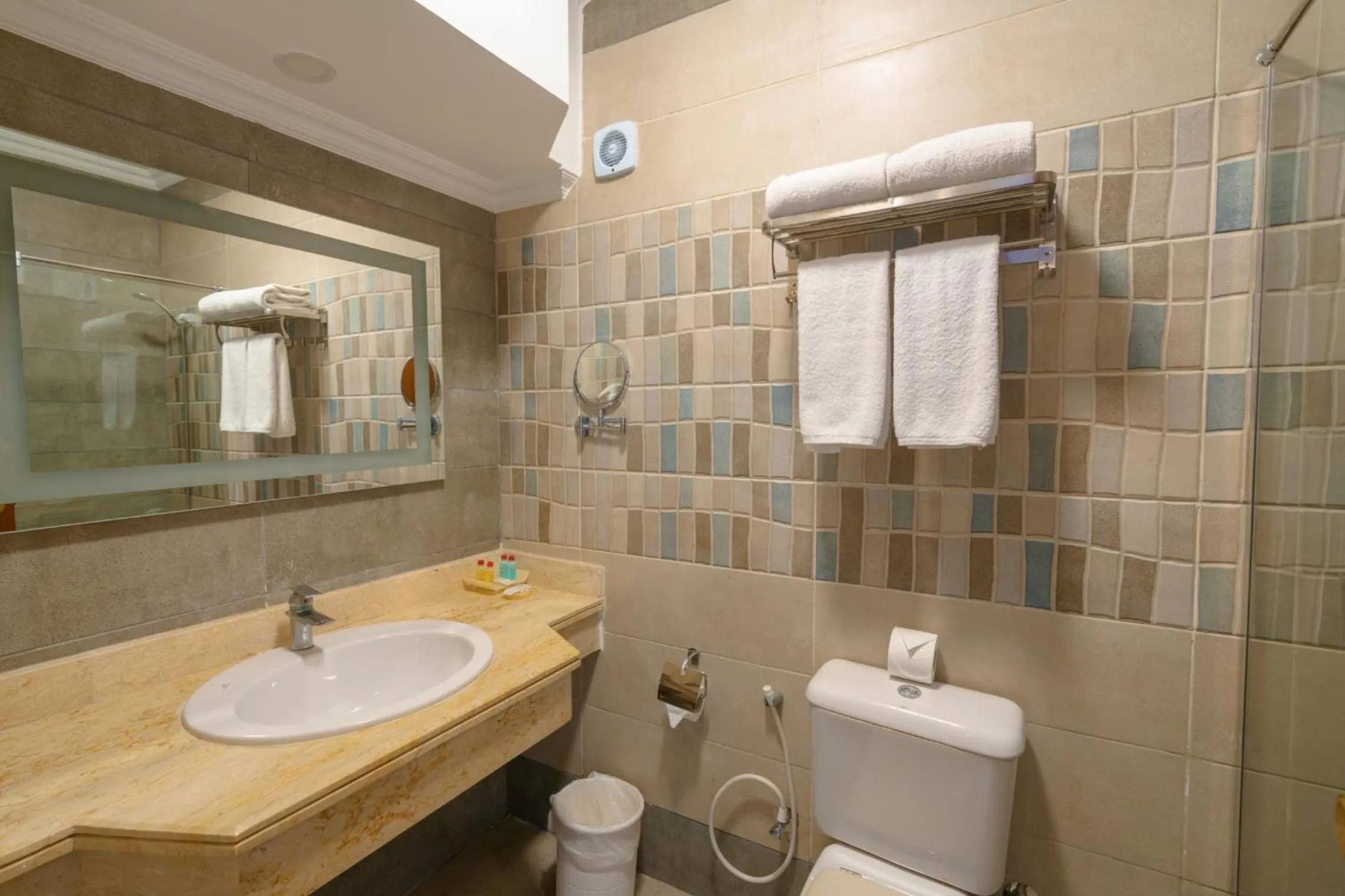 Bathroom in MinaMark Beach Resort for Families and Couples Only