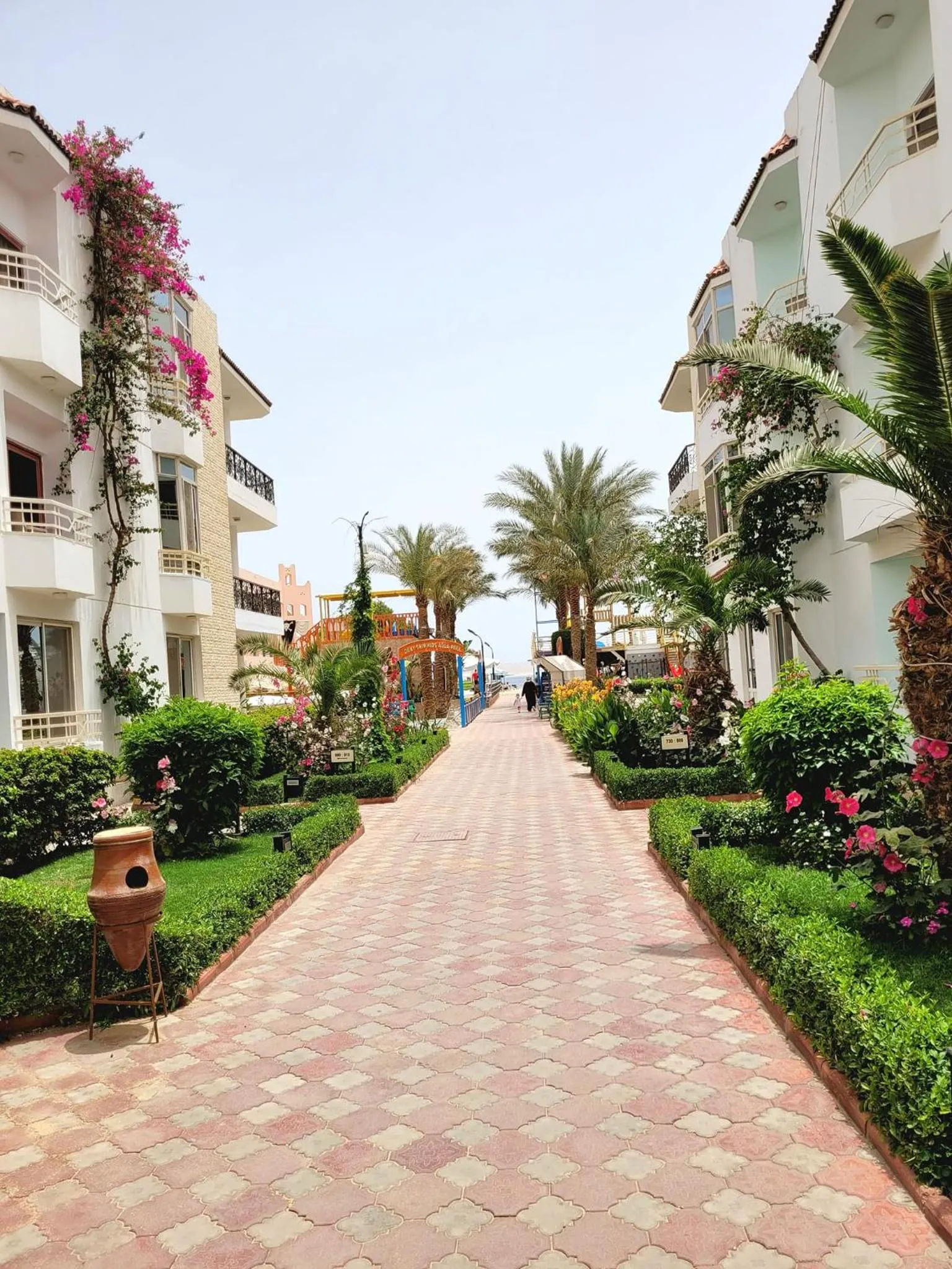 Garden view in MinaMark Beach Resort for Families and Couples Only