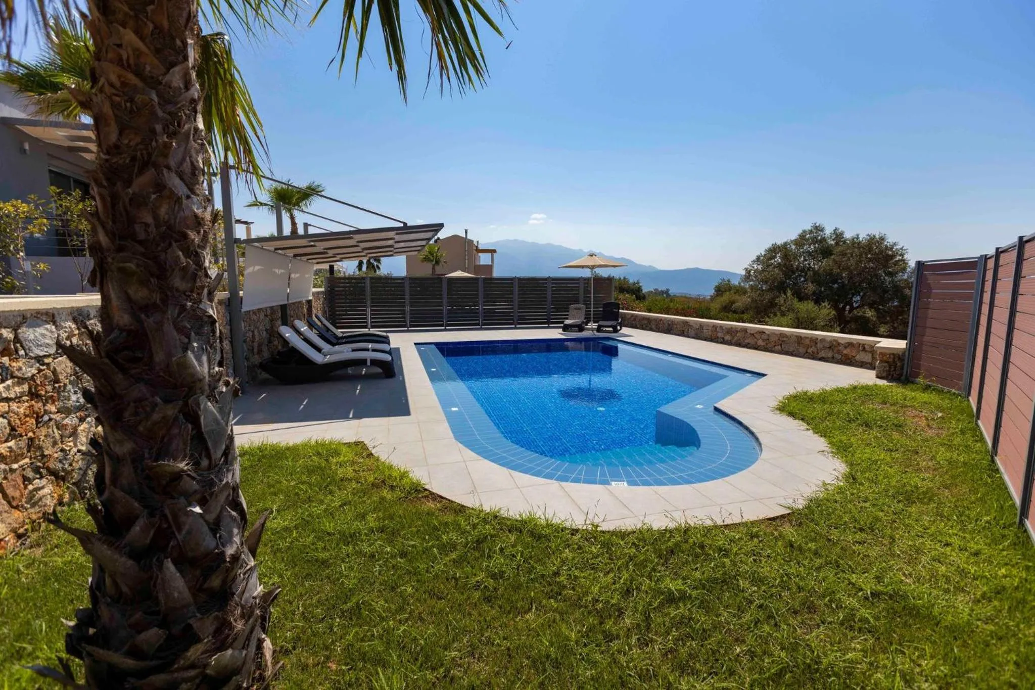 Pool view in Electra Villas