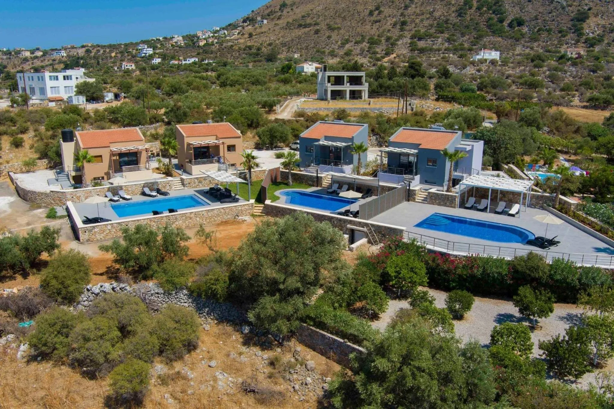 Bird's eye view in Electra Villas