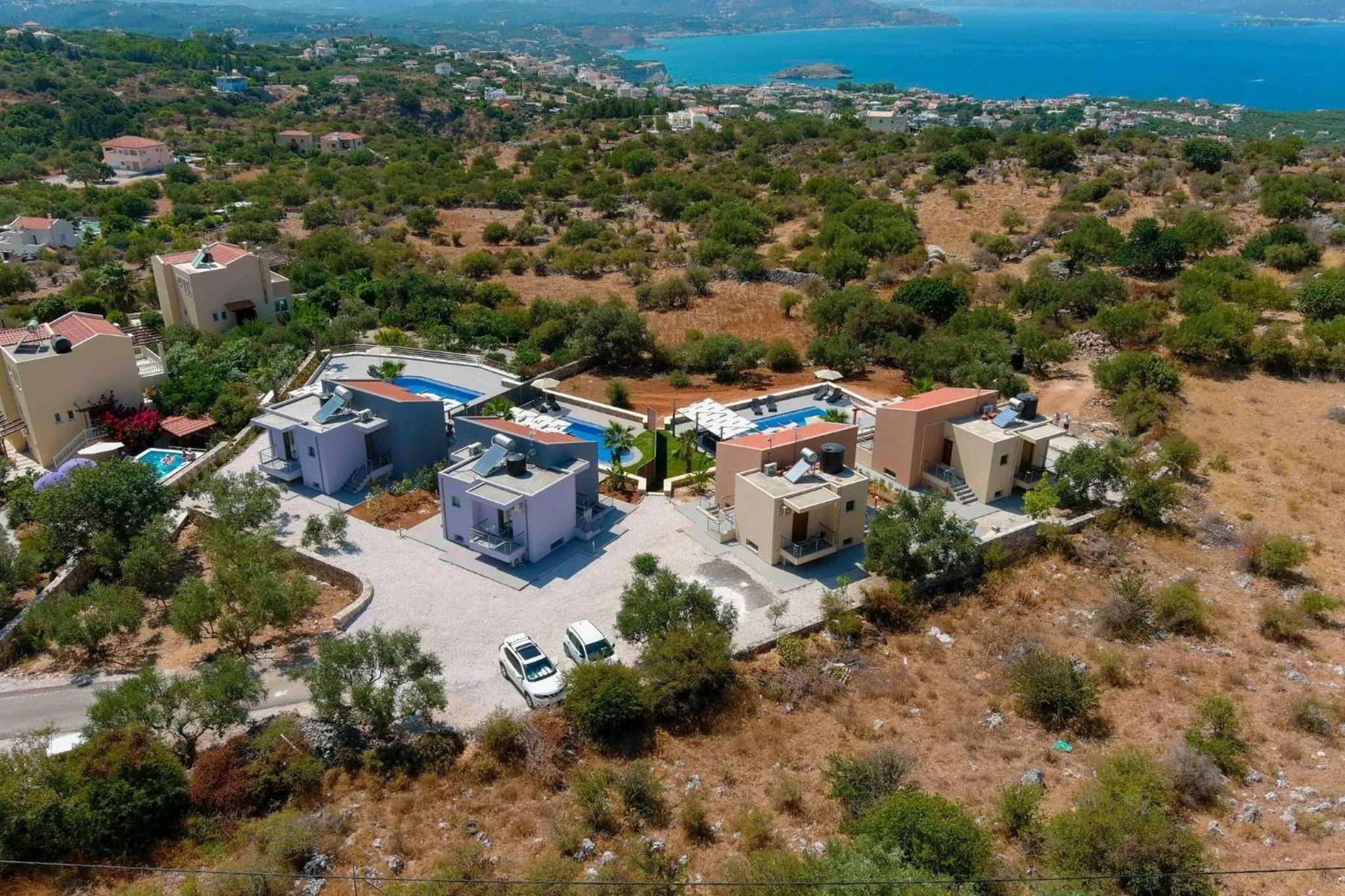 Bird's eye view in Electra Villas