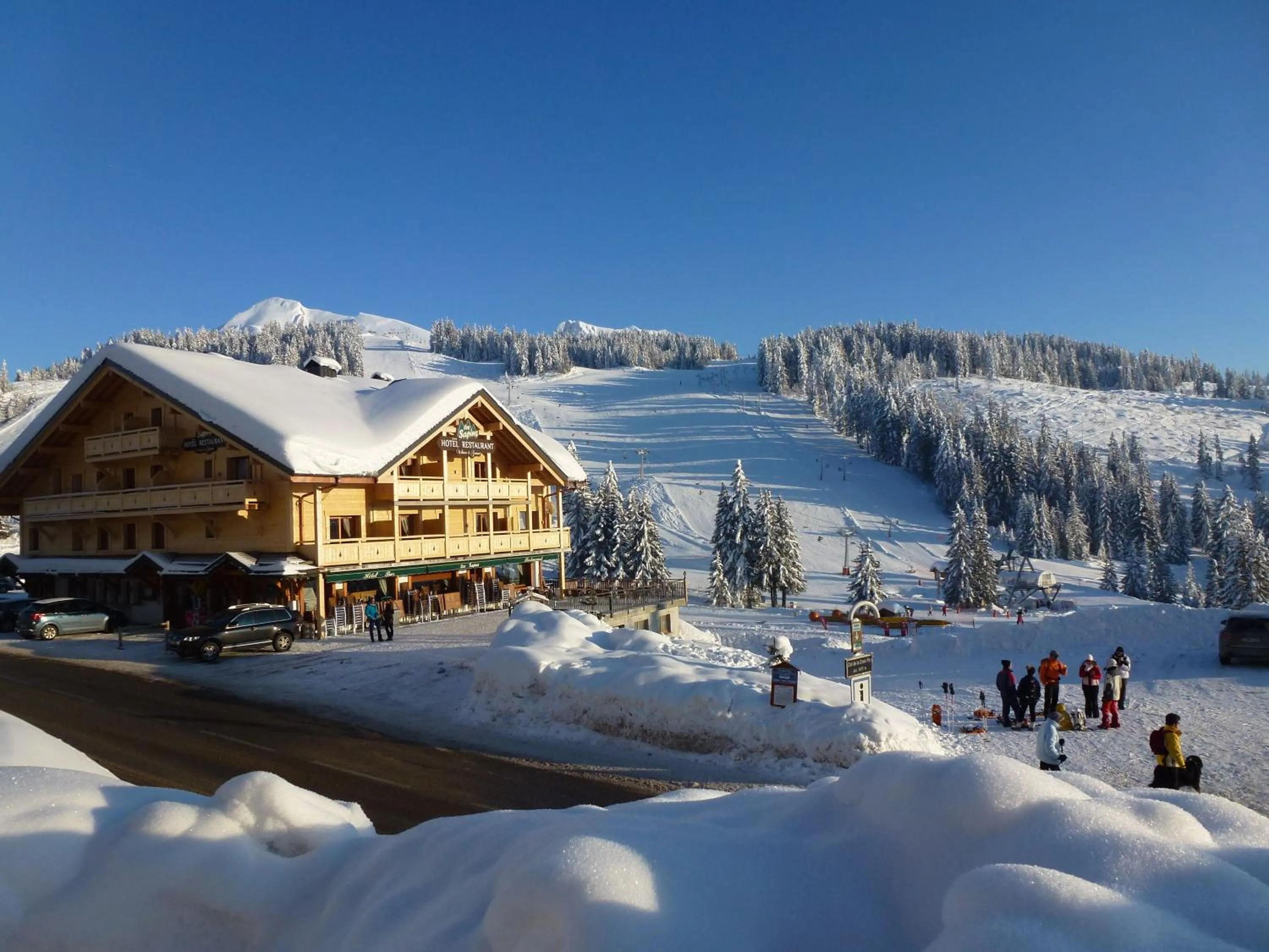 View (from property/room) in Hôtel Restaurant "Les Sapins" Wellness & Gourmet