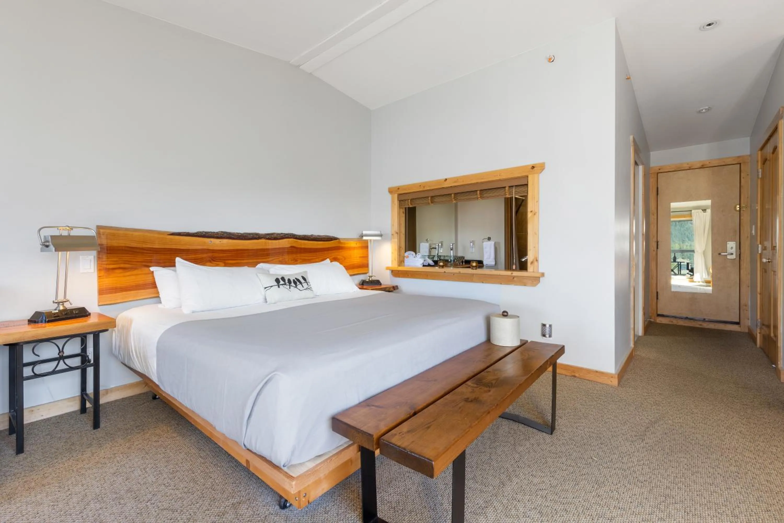 Bed in West Coast Wilderness Lodge
