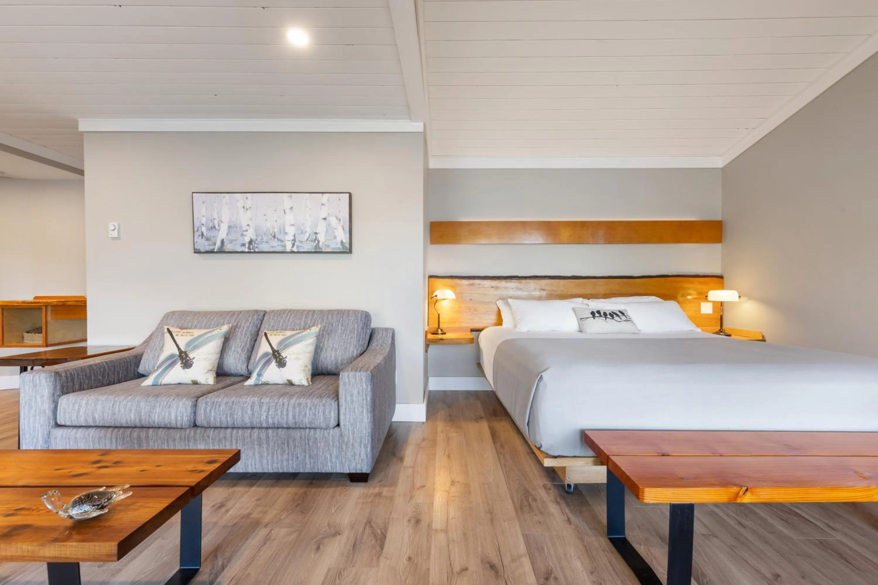Bed in West Coast Wilderness Lodge