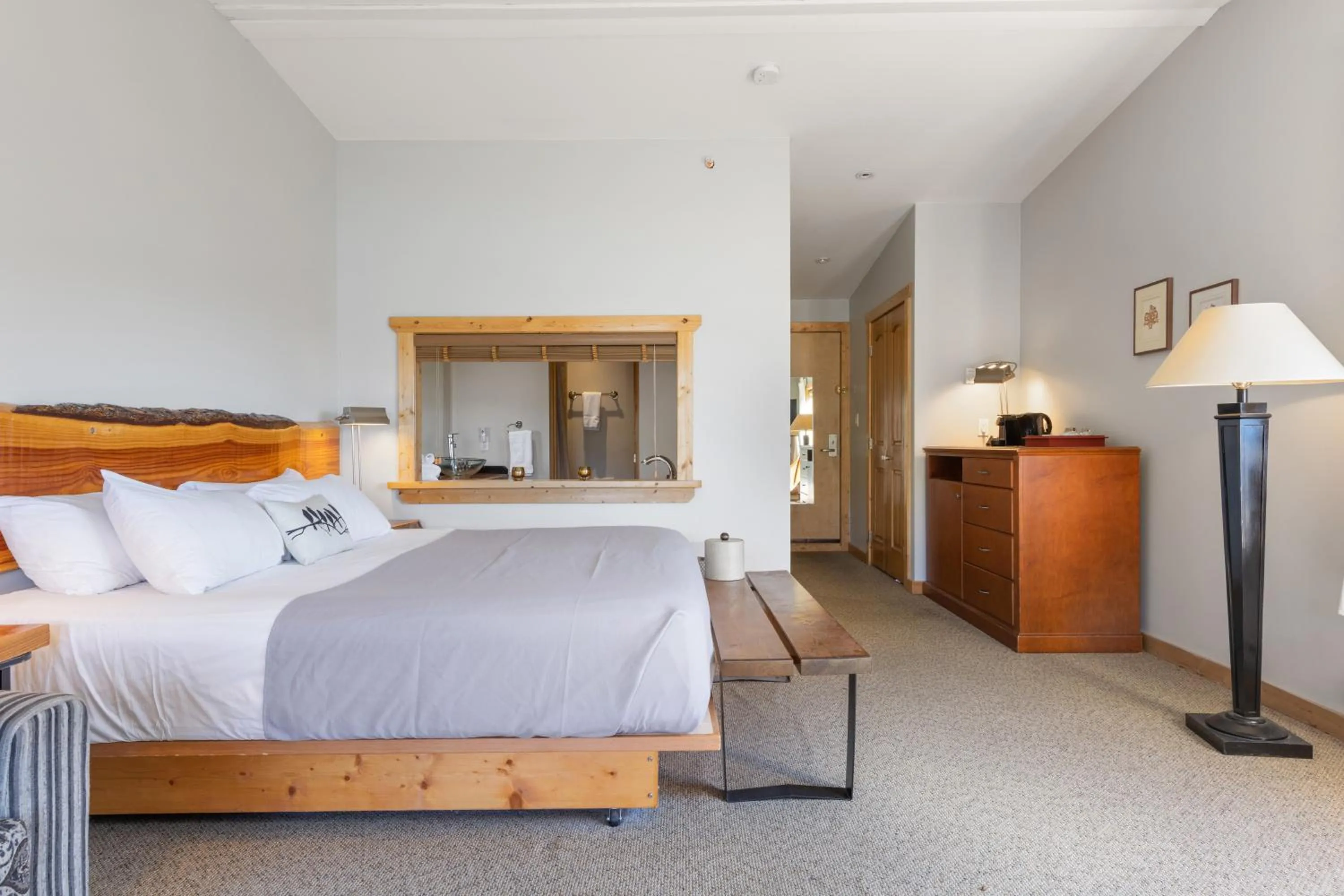 Bed in West Coast Wilderness Lodge