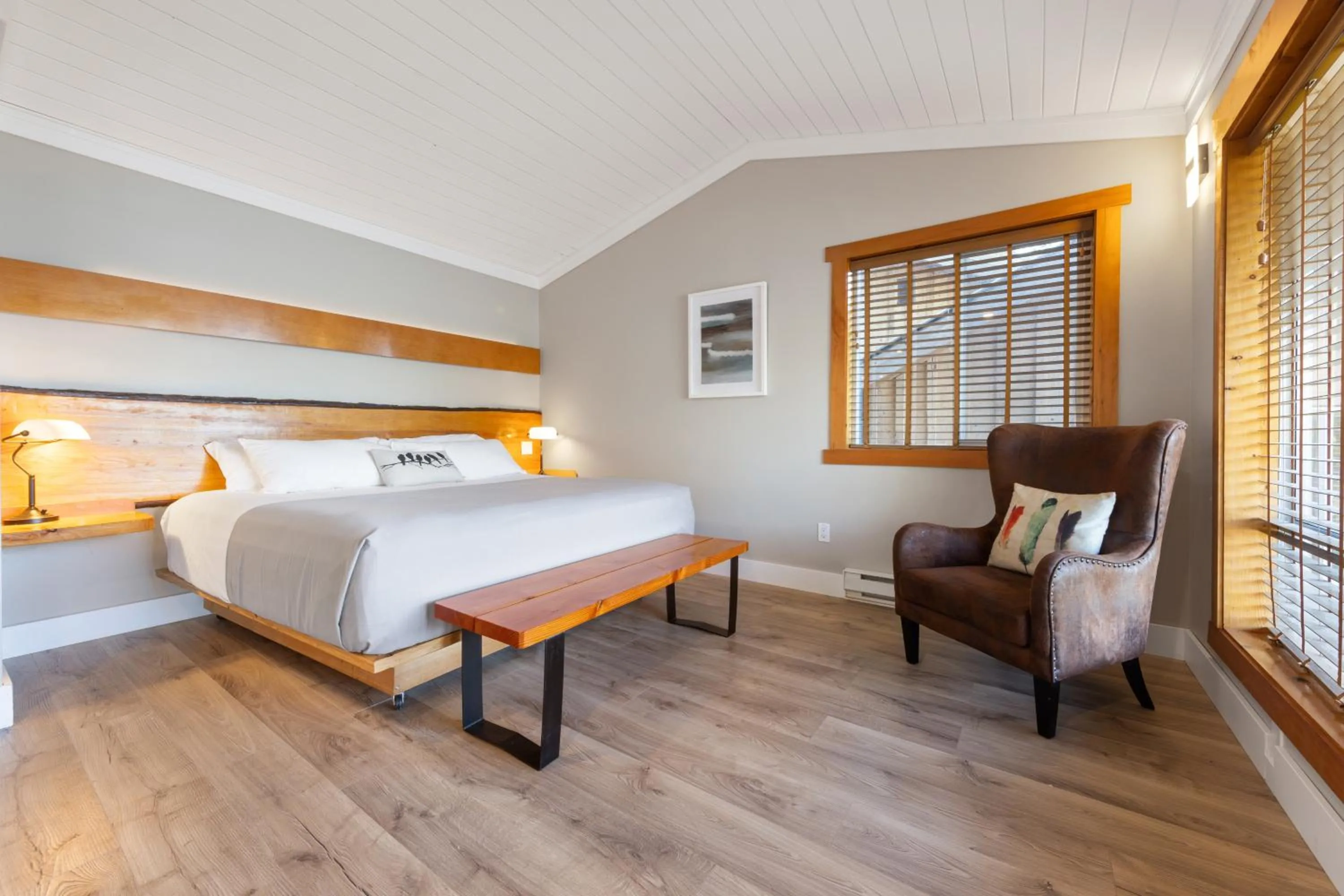 Bed in West Coast Wilderness Lodge