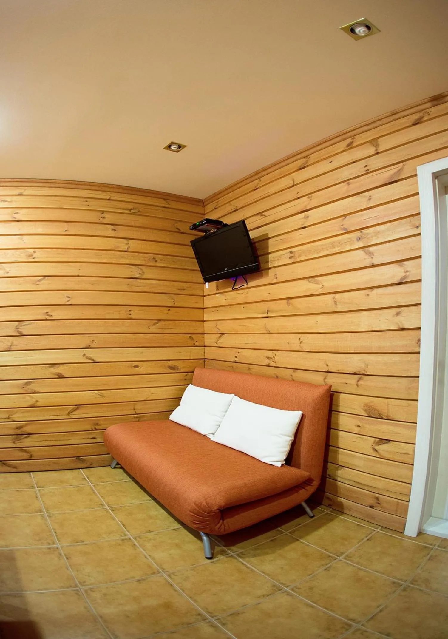 Seating area in ABC Apartments Business Class