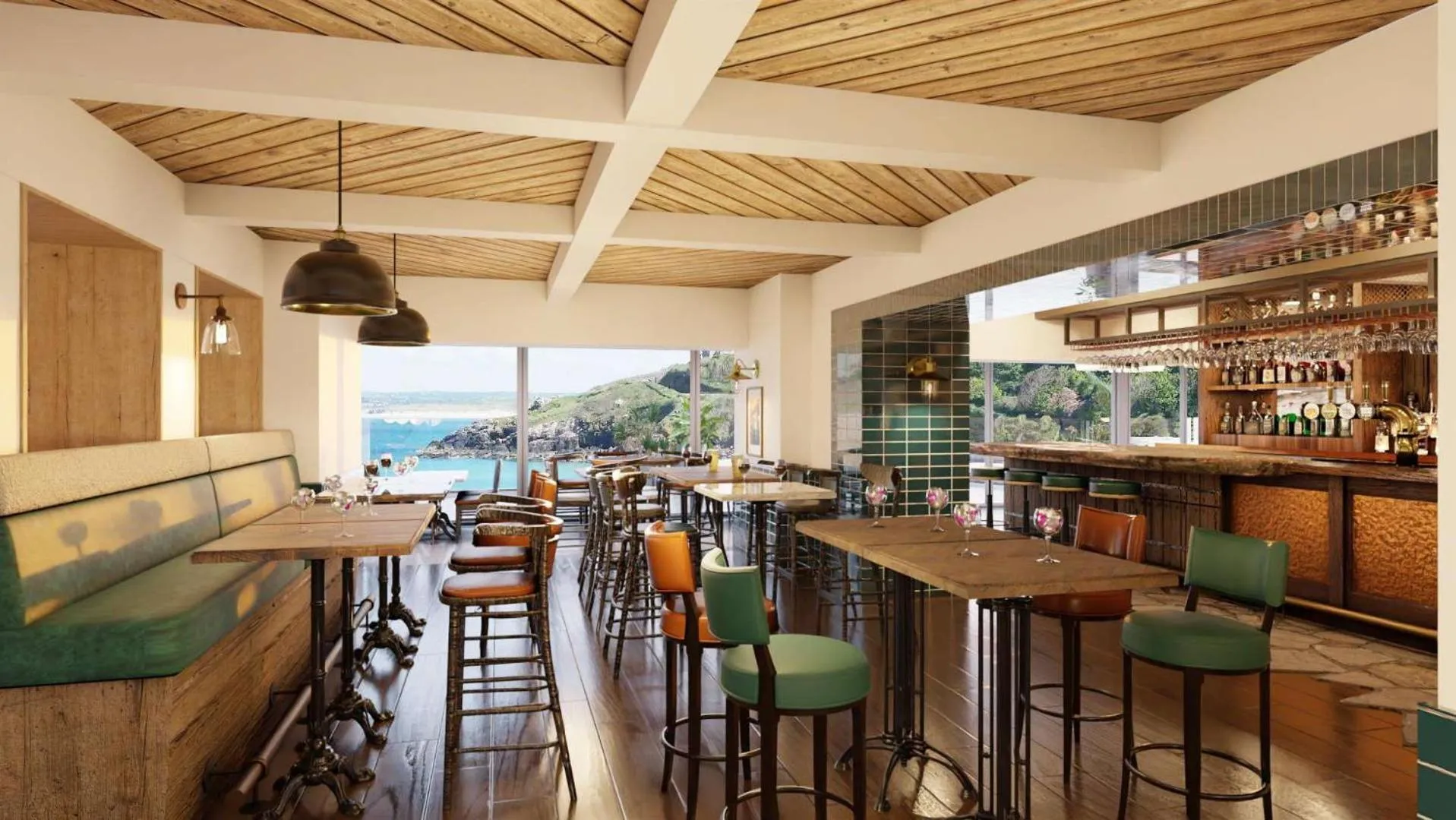 Lounge or bar in Pedn-Olva