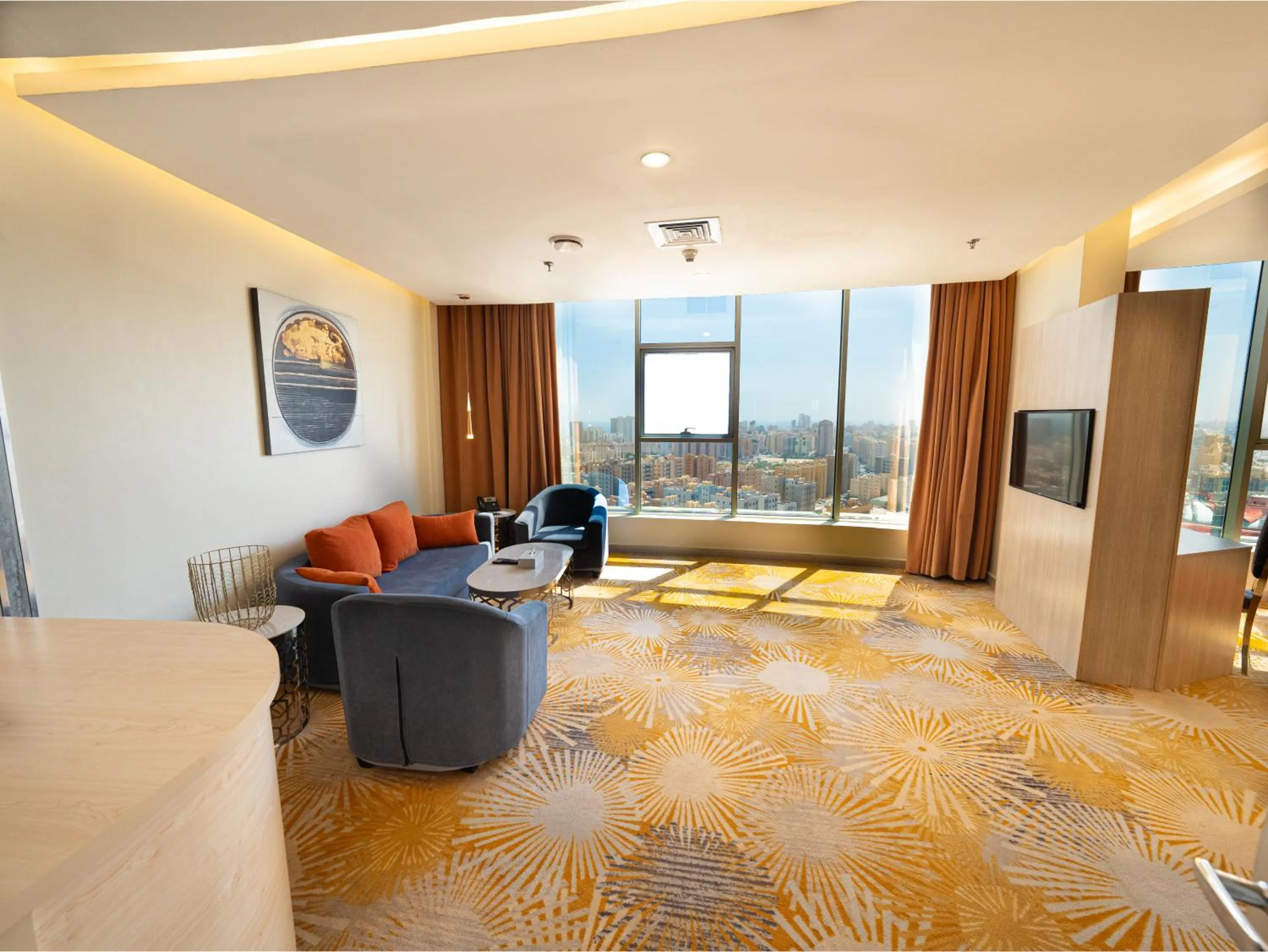 Living room, Bed in فندق وهج بوليفارد Wahaj Boulevard Hotel