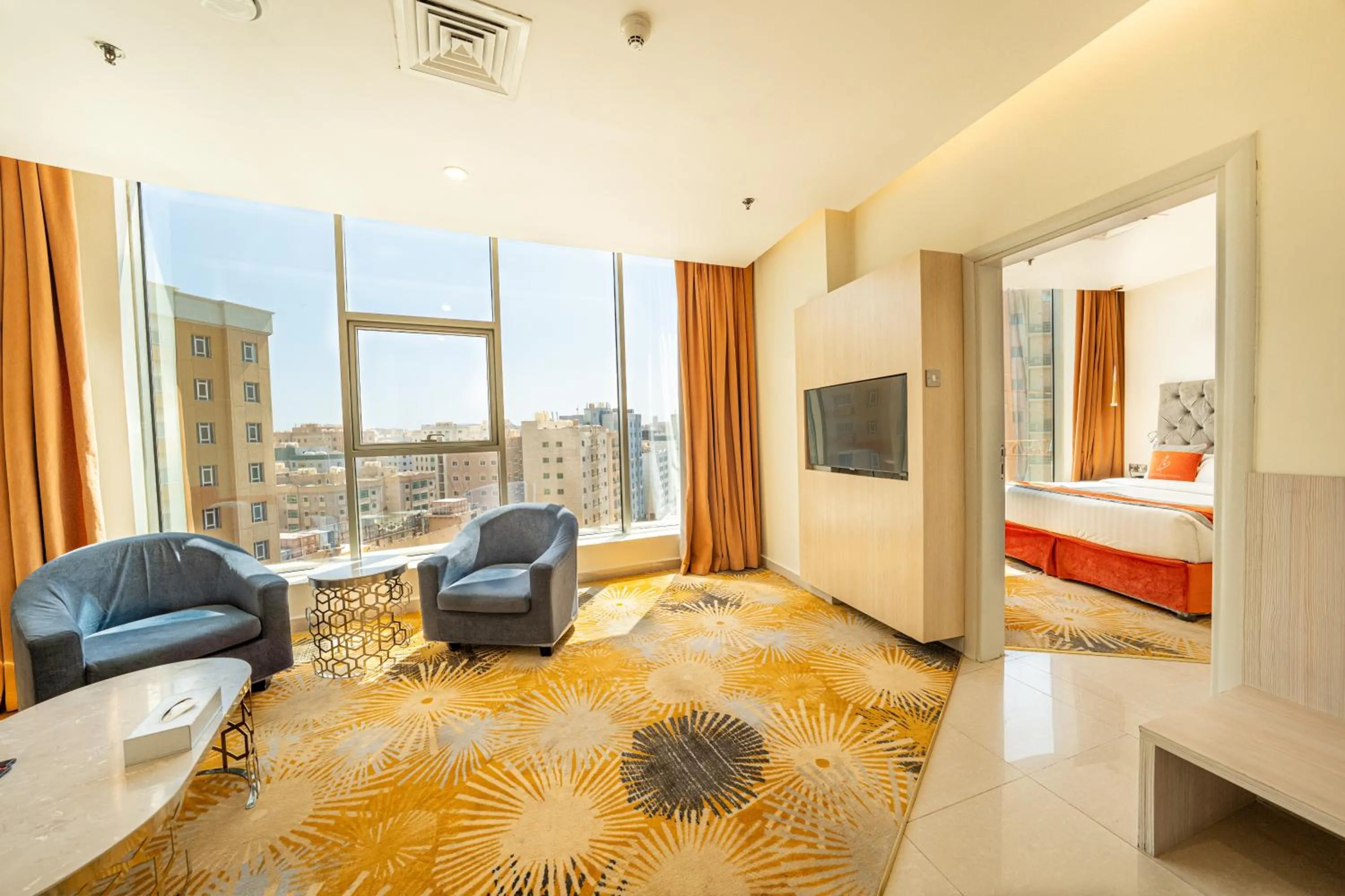 Seating area, Bed in فندق وهج بوليفارد Wahaj Boulevard Hotel