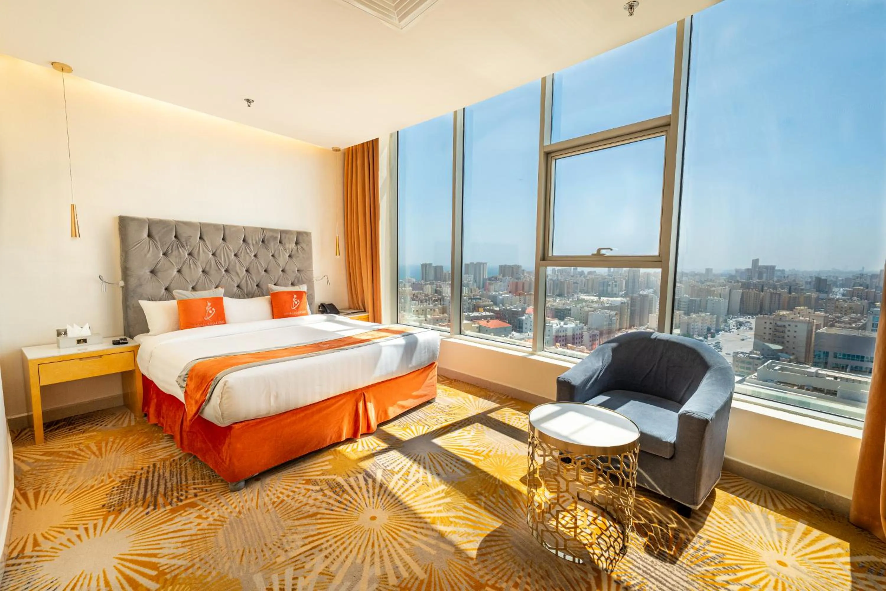 View (from property/room), Bed in فندق وهج بوليفارد Wahaj Boulevard Hotel