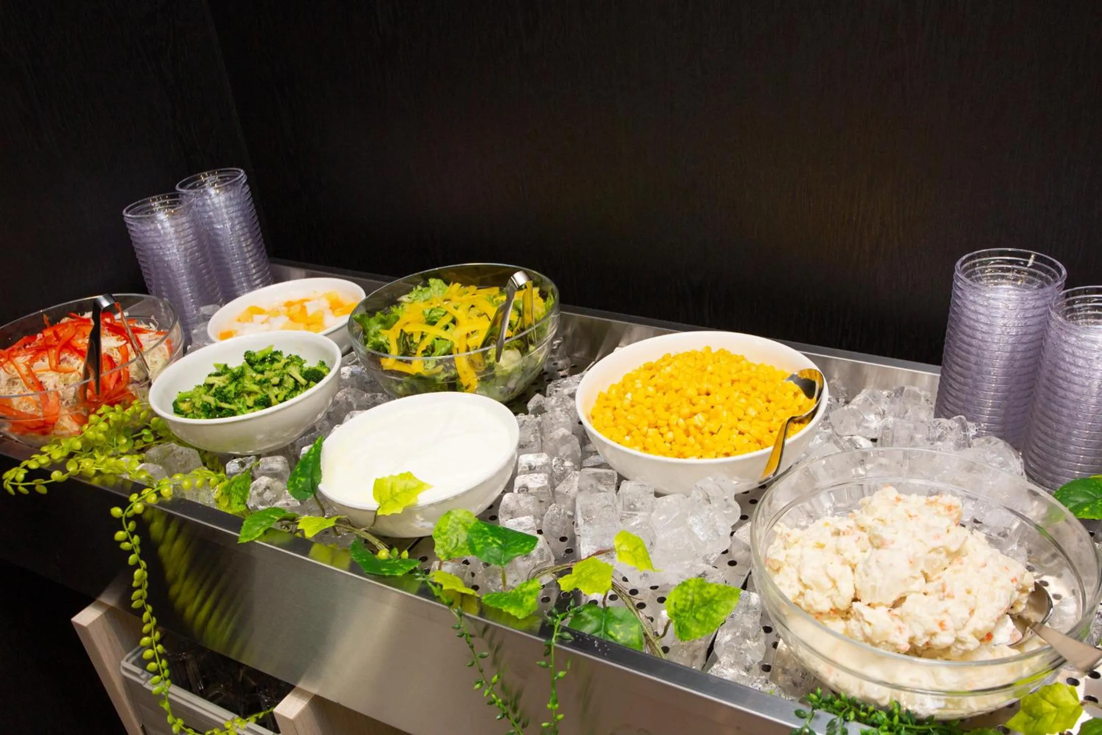 Buffet breakfast in Kuretake Inn Osaka Midousuji Hommachi