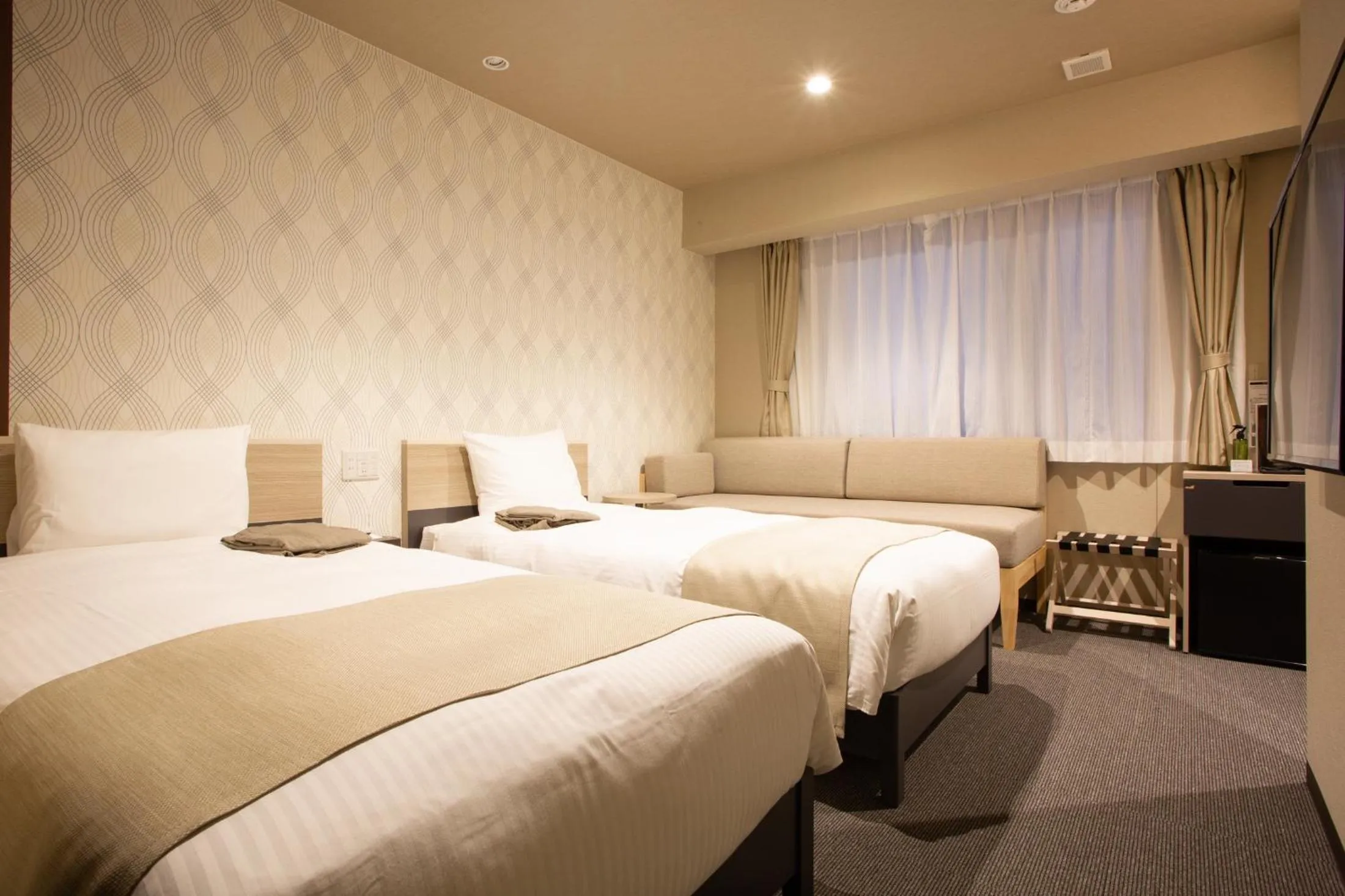 Bedroom, Bed in Kuretake Inn Osaka Midousuji Hommachi