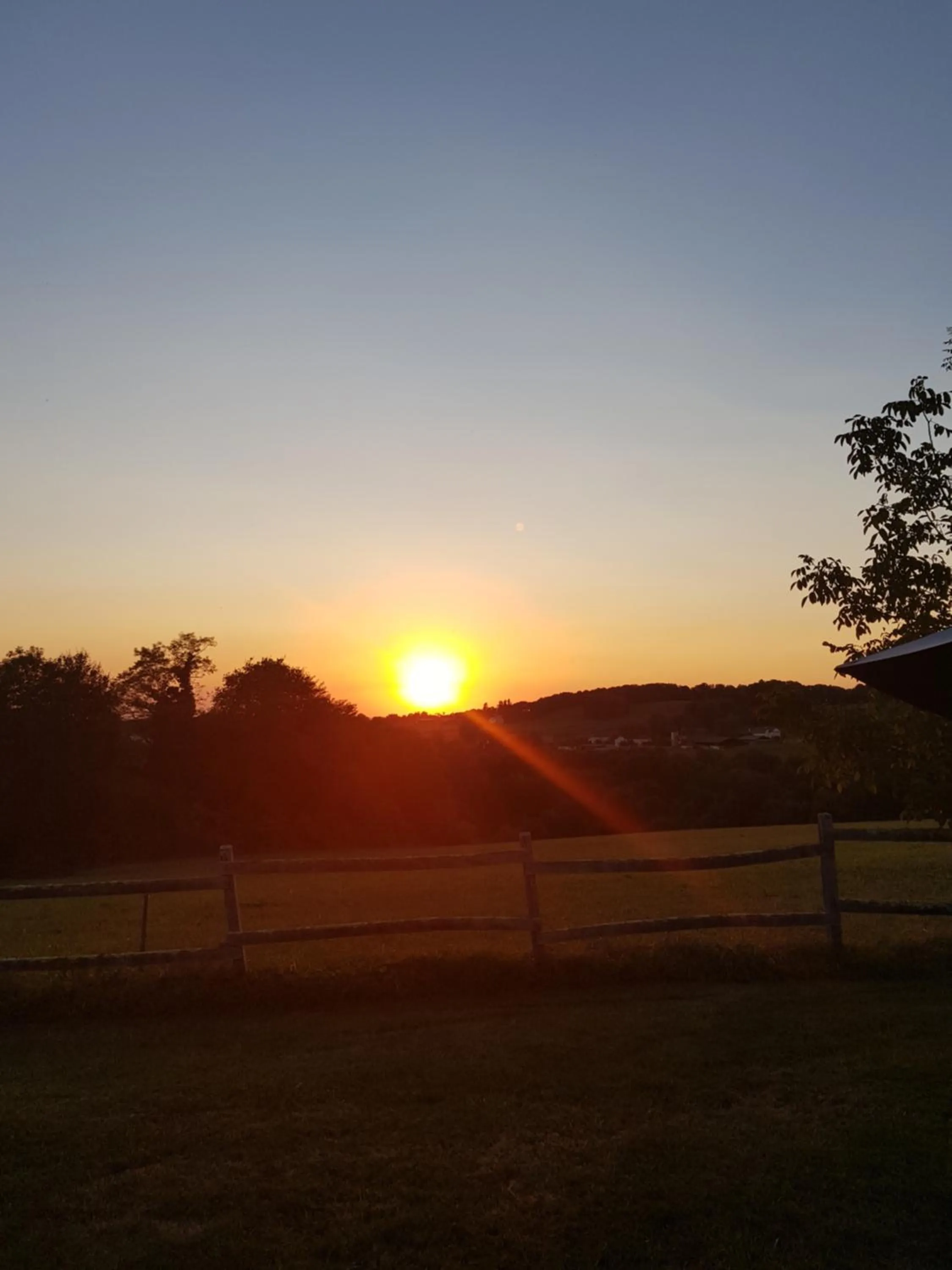 Sunset in Chambres d hotes AZKENA