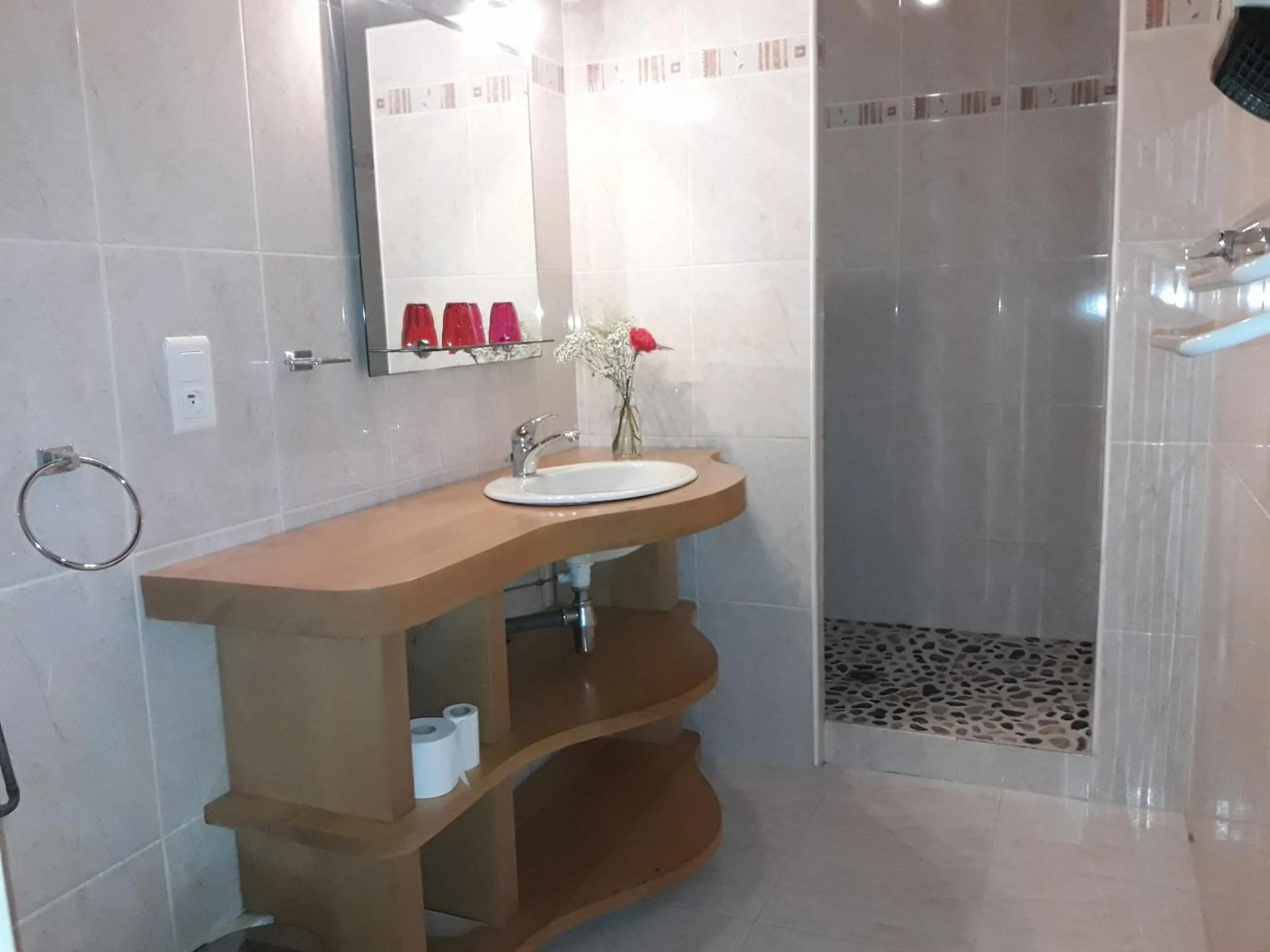 Shower in Chambres d hotes AZKENA