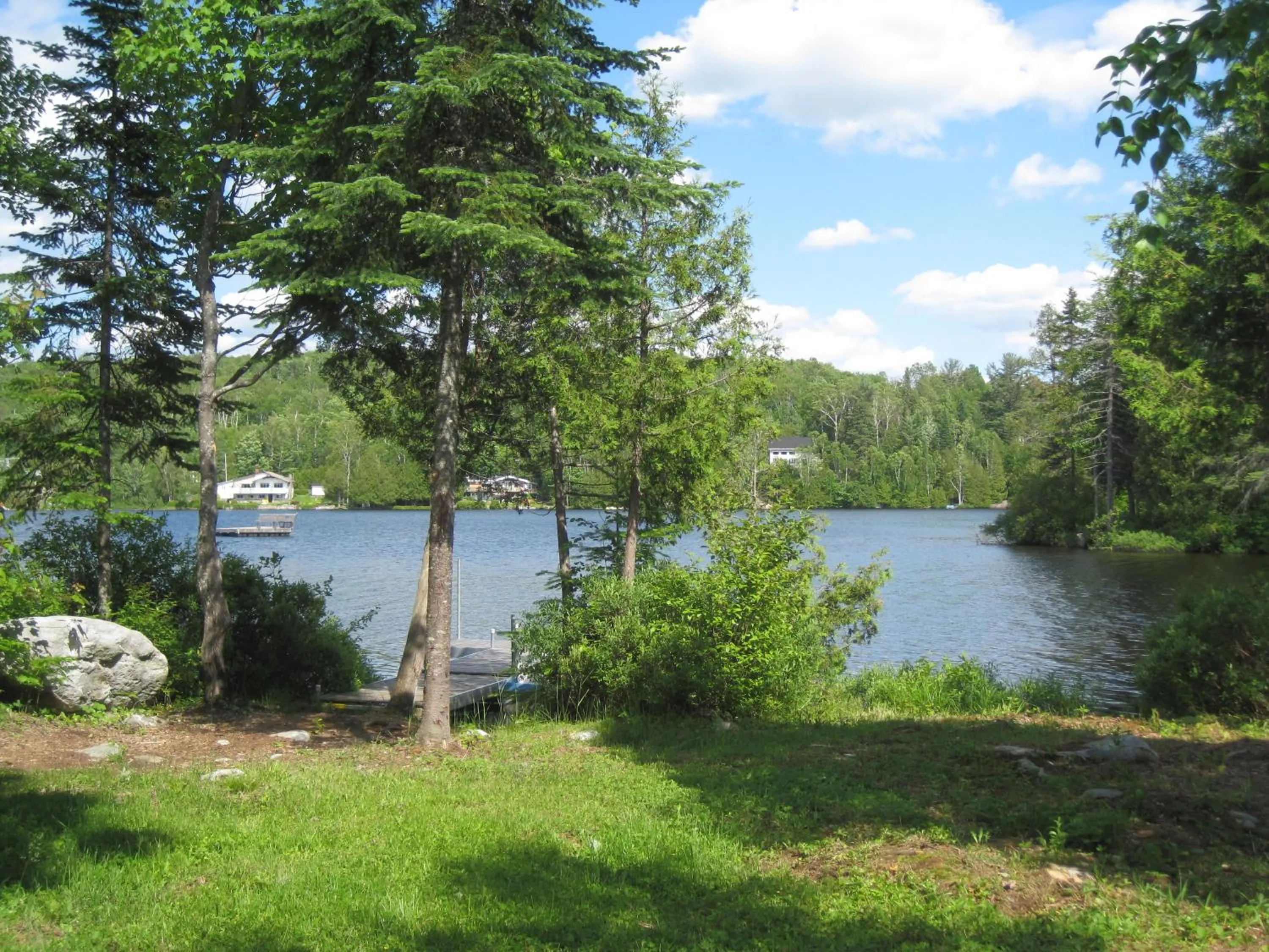 Lake view in Les Chalets du Lac Grenier
