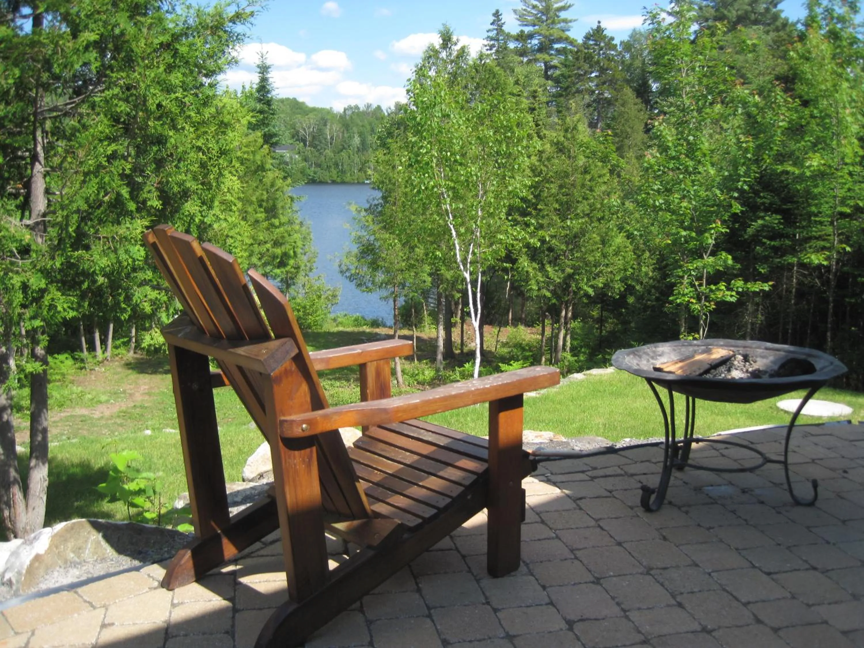 Patio in Les Chalets du Lac Grenier