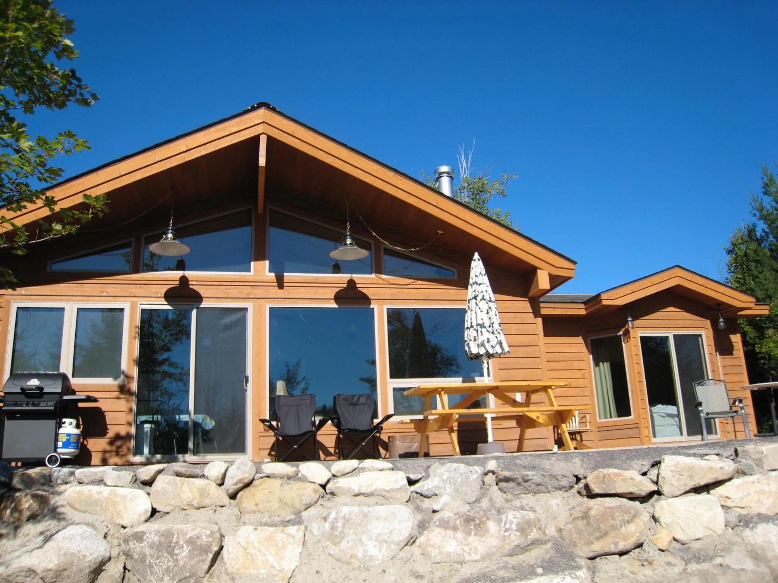 Patio in Les Chalets du Lac Grenier