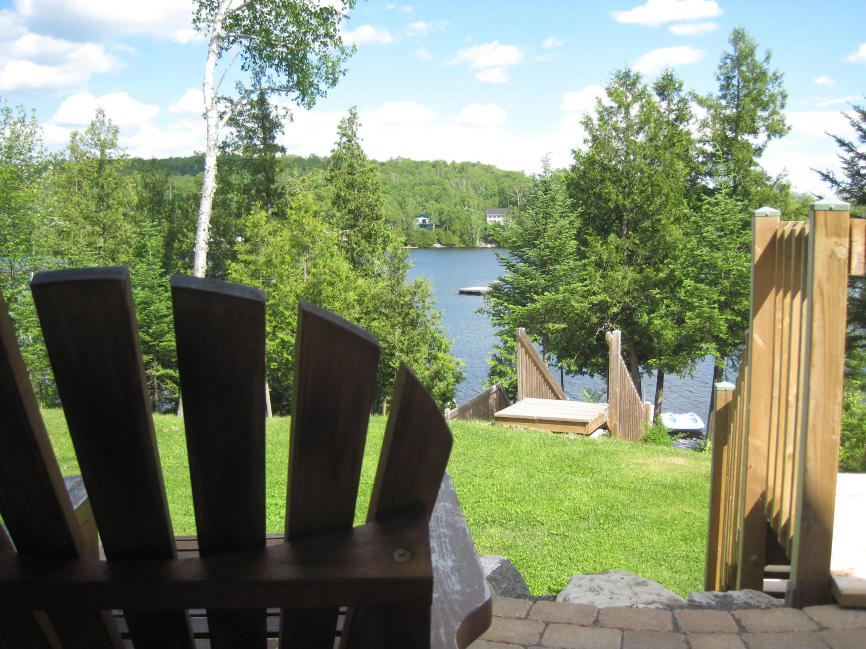 Lake view in Les Chalets du Lac Grenier