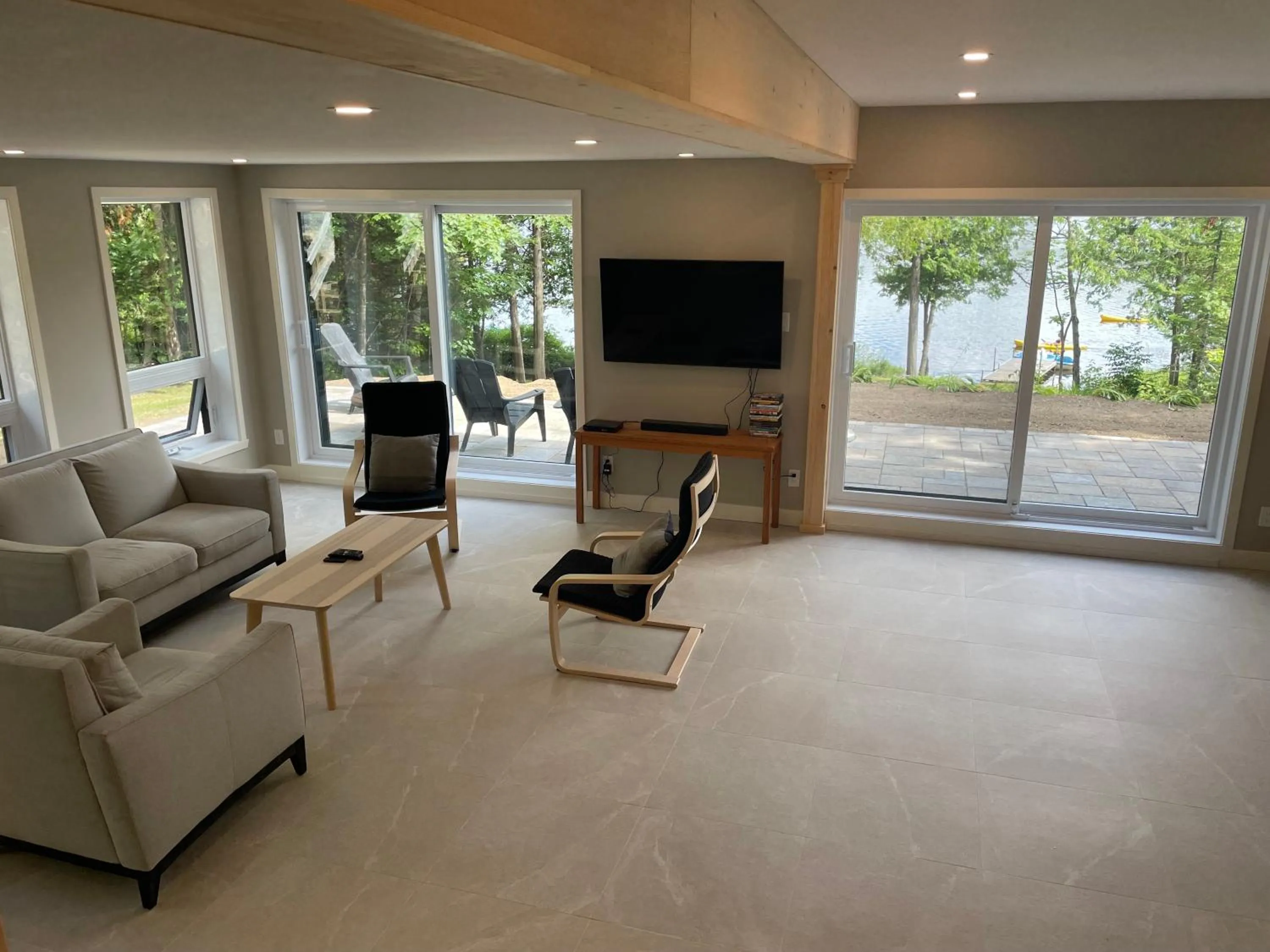 Living room in Les Chalets du Lac Grenier