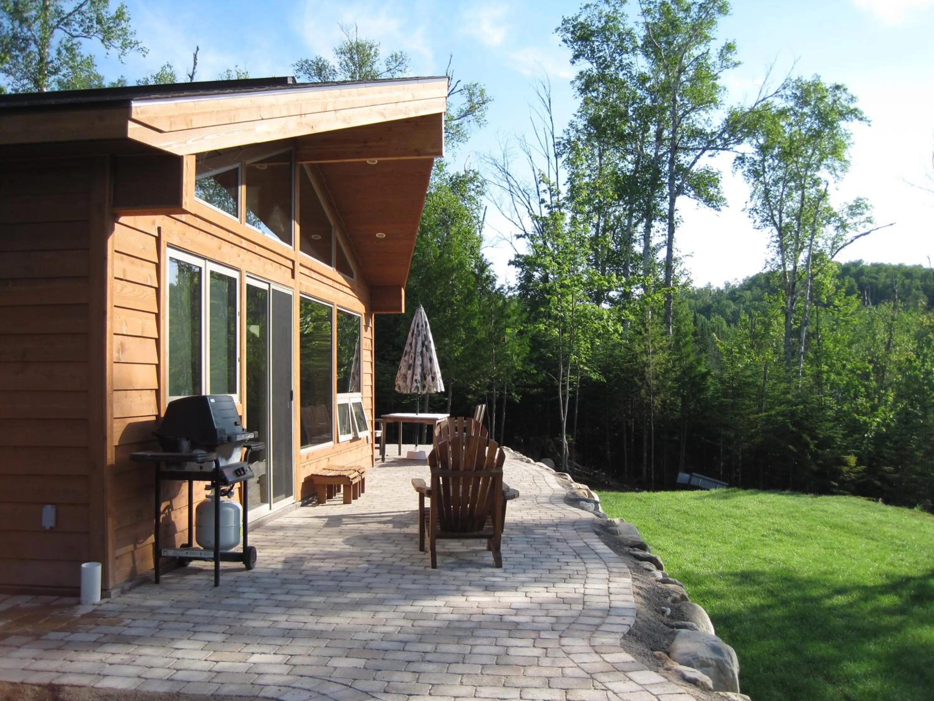 Patio in Les Chalets du Lac Grenier