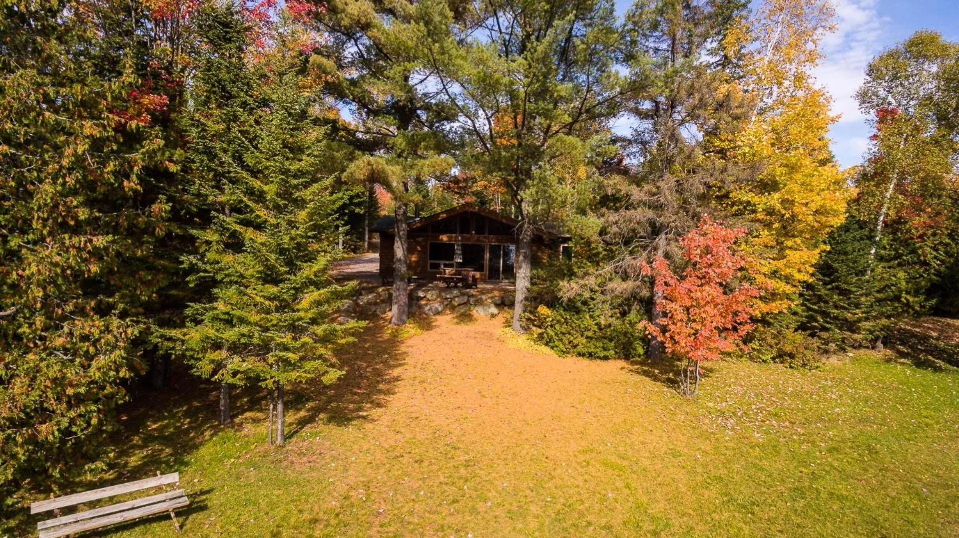 Bird's eye view in Les Chalets du Lac Grenier