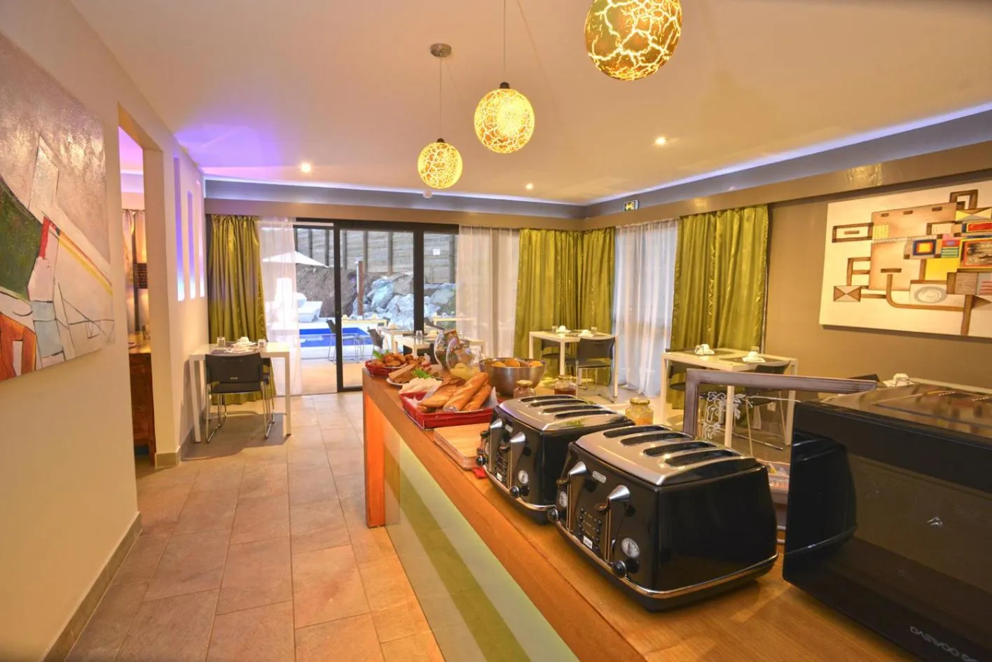 Pool view in Eden Appartel