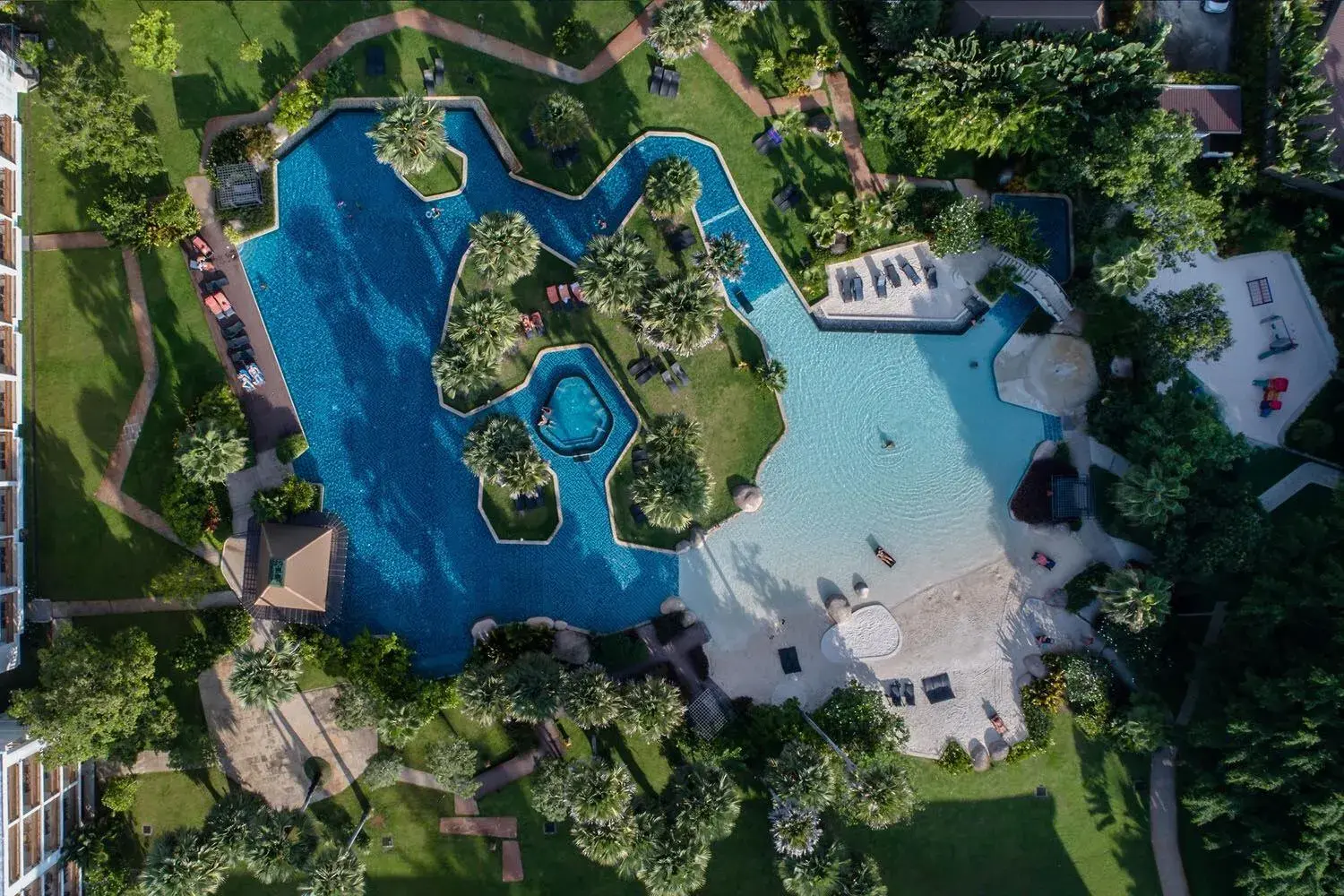 Bird's eye view in Naithonburi Beach Resort - SHA Extra Plus Bird's eye view in Naithonburi Beach Resort - SHA Extra Plus