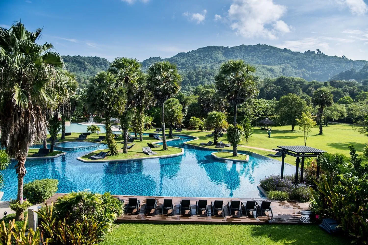 Swimming pool in Naithonburi Beach Resort - SHA Extra Plus