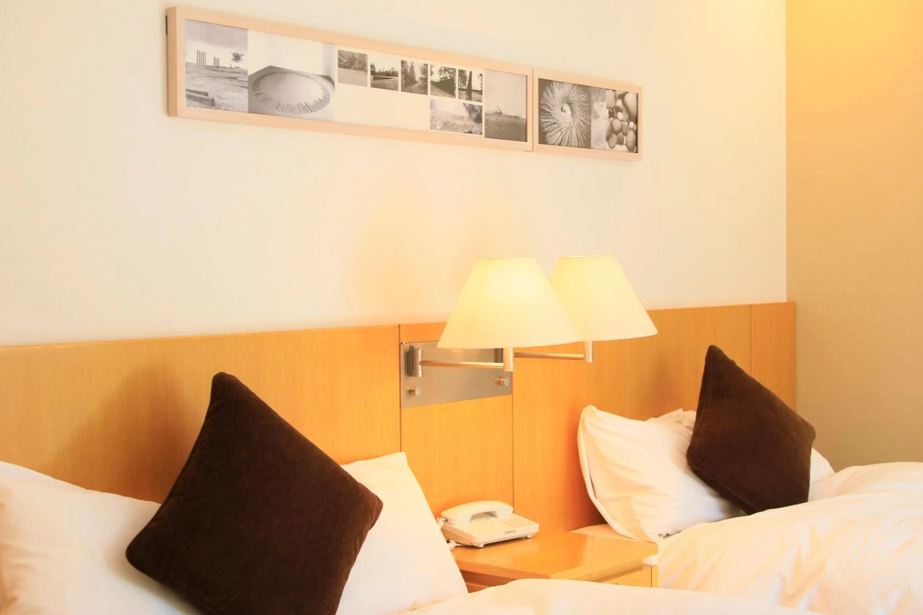 Bed in Hotel Shikisai