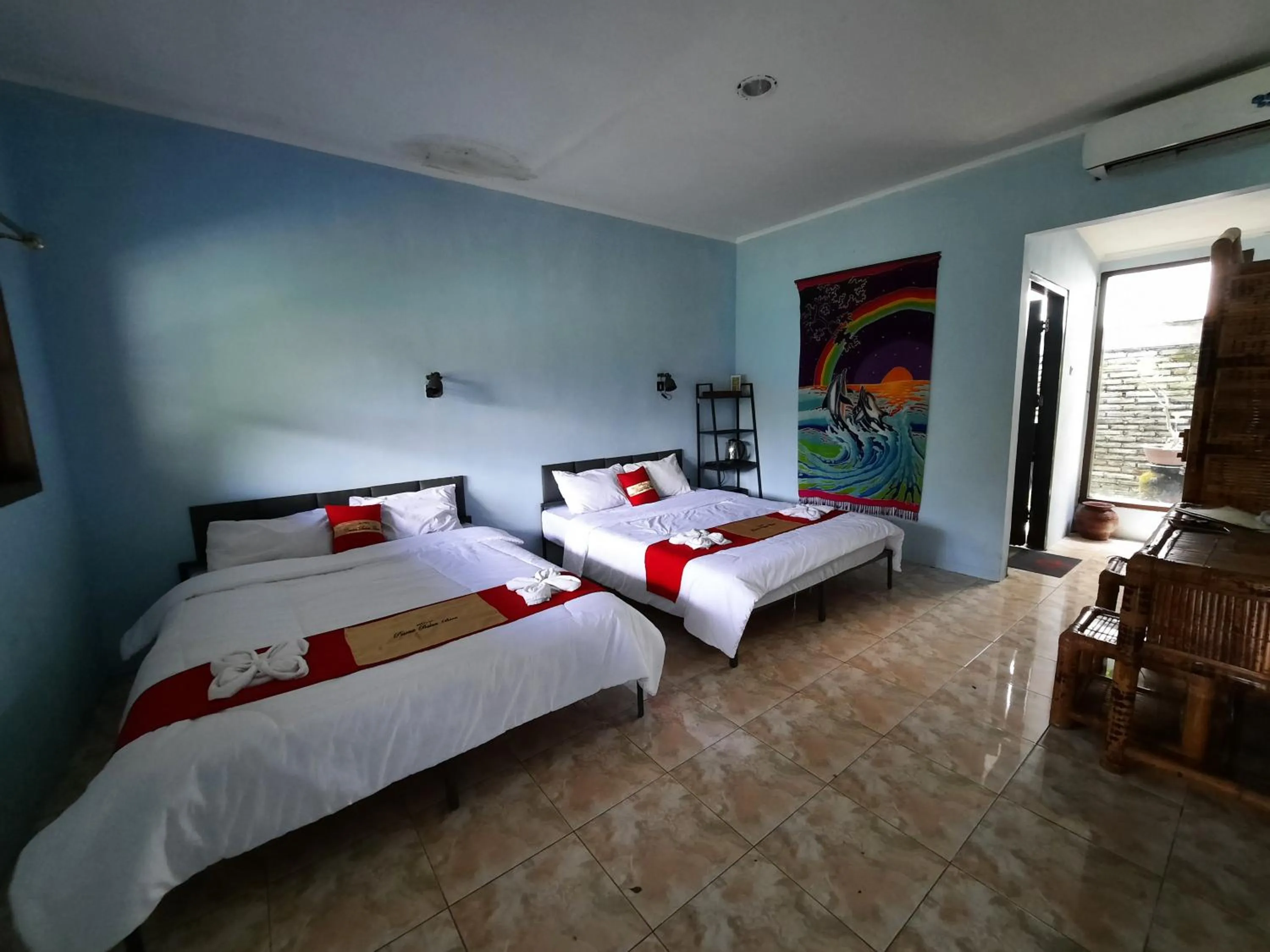 Bed in HOTEL BESAR BULAN BARU - Senggigi