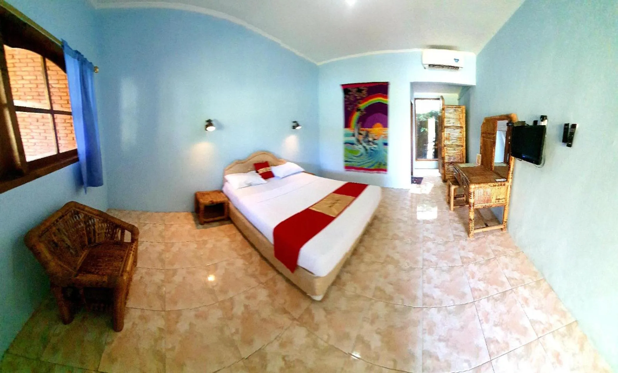 Bedroom, Bed in HOTEL BESAR BULAN BARU - Senggigi