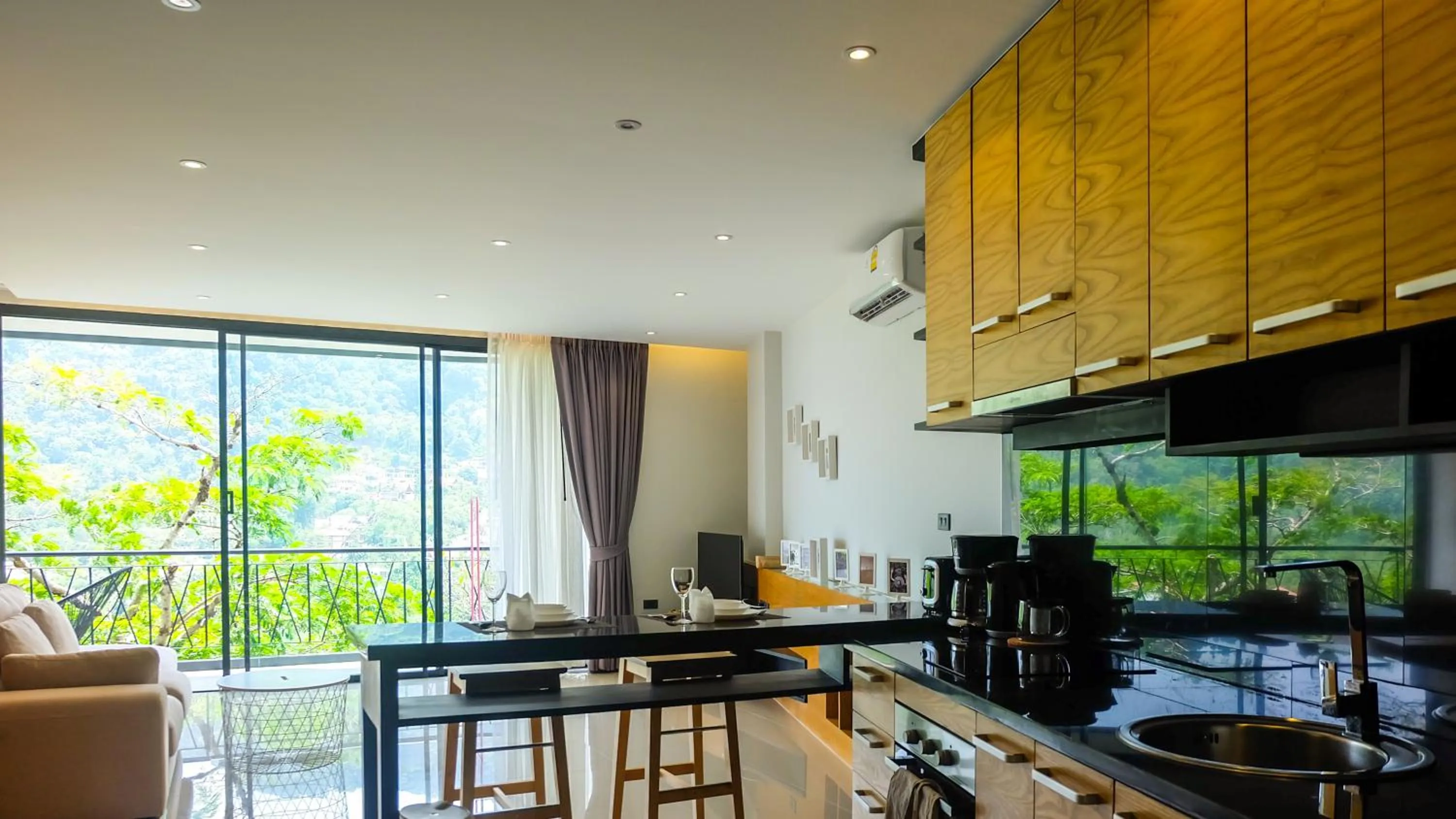 Kitchen or kitchenette in The Woods Natural Park Resort Phuket