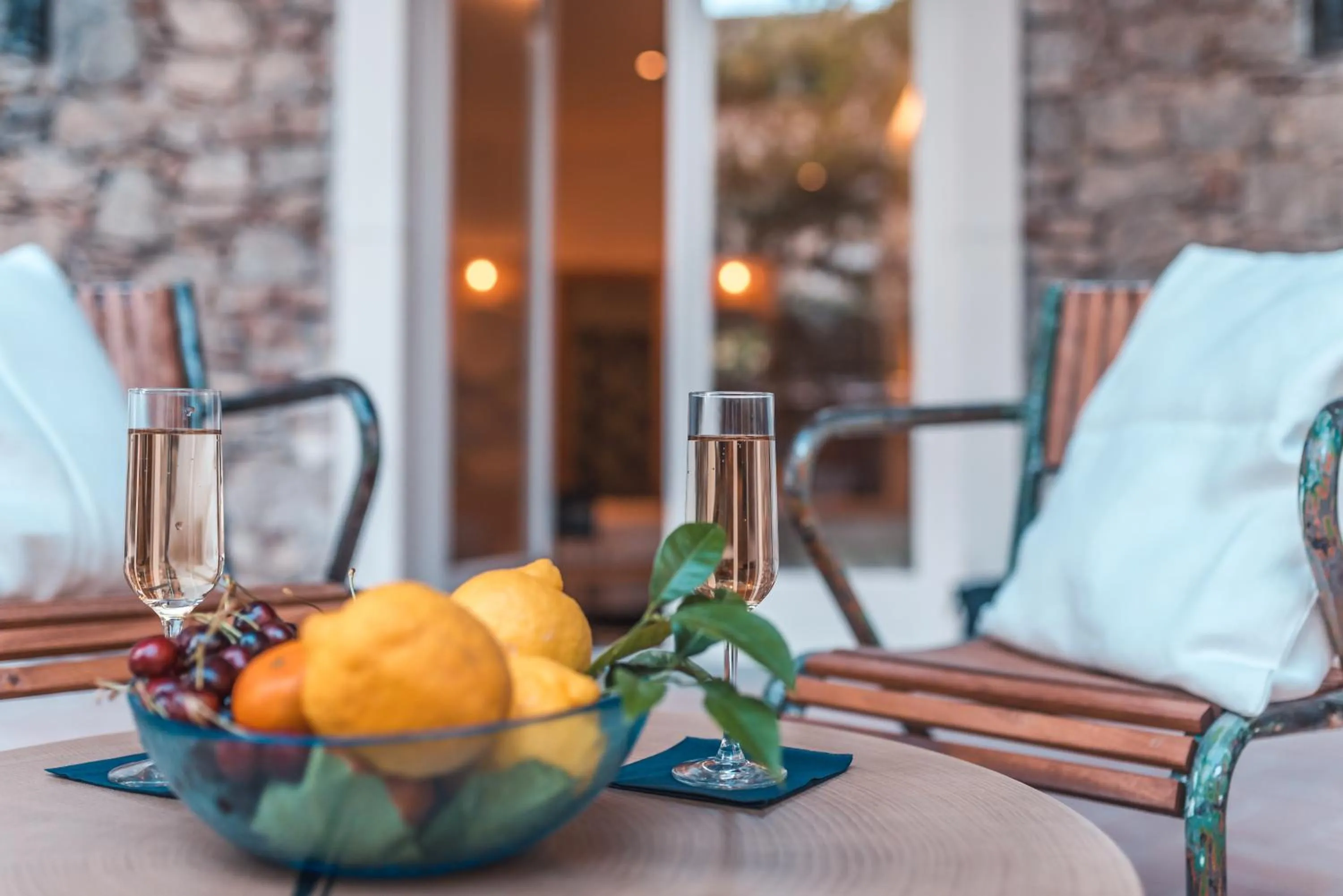 Patio in Médousa Bistrot & Suites