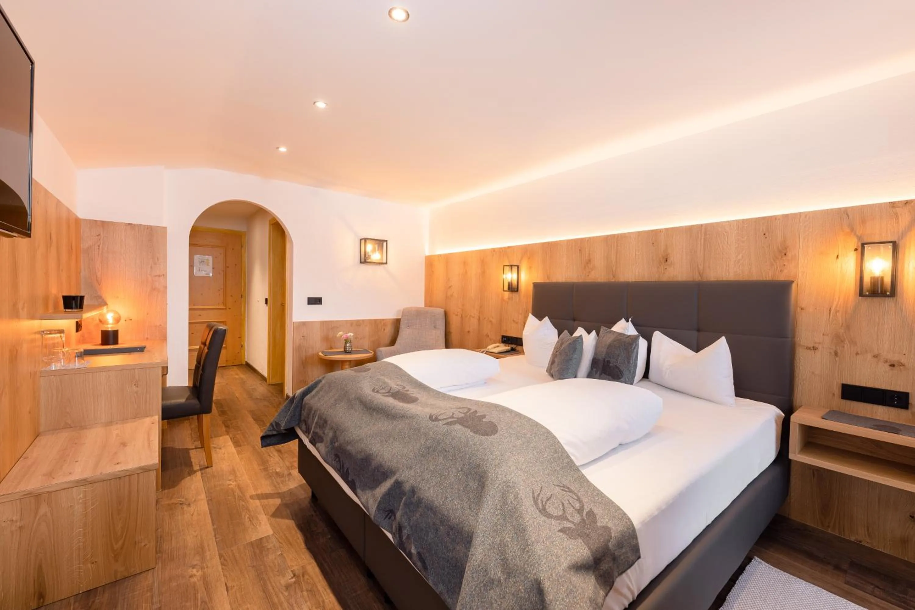 Bed in Hotel Alphof Stubaital