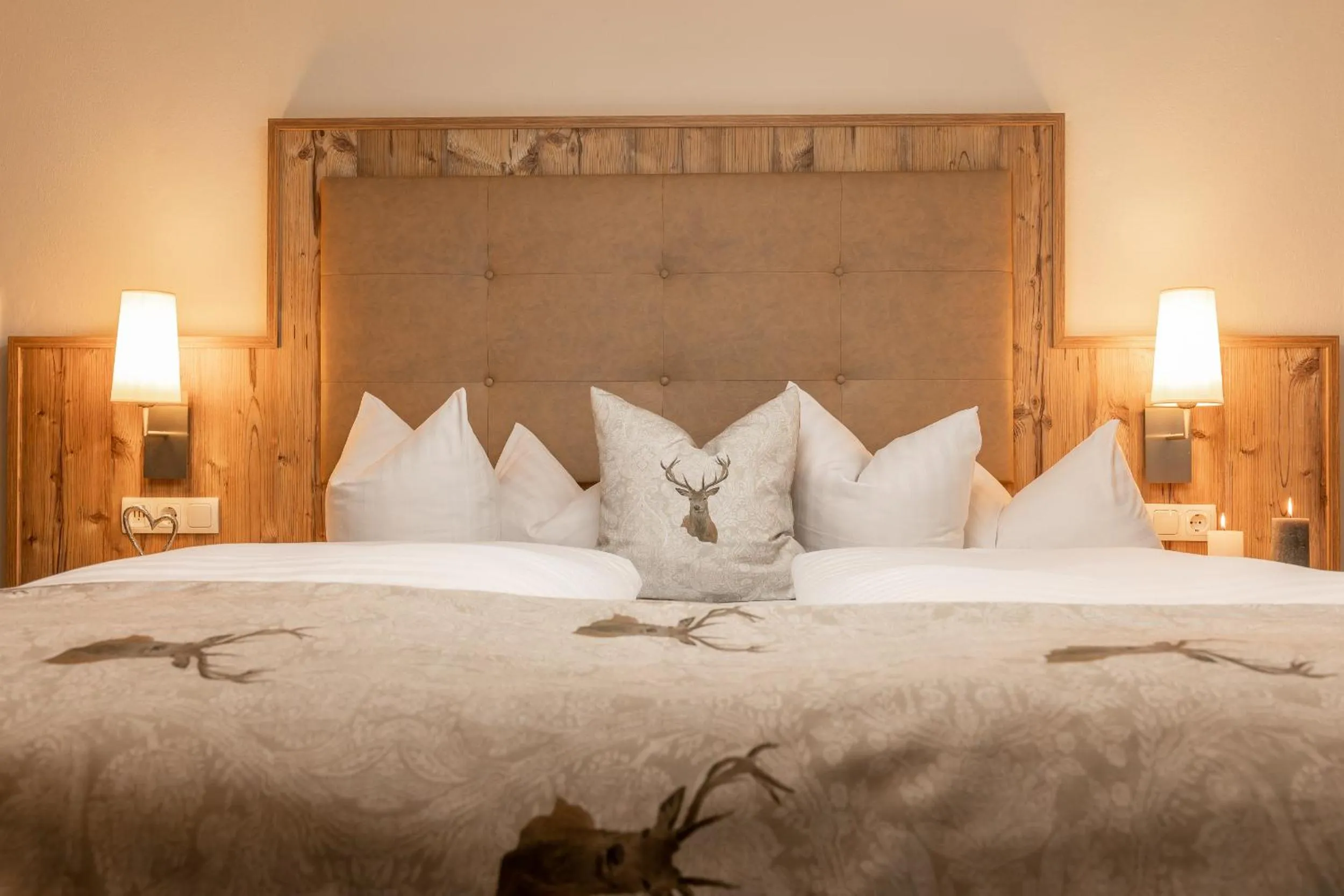 Bed in Hotel Alphof Stubaital