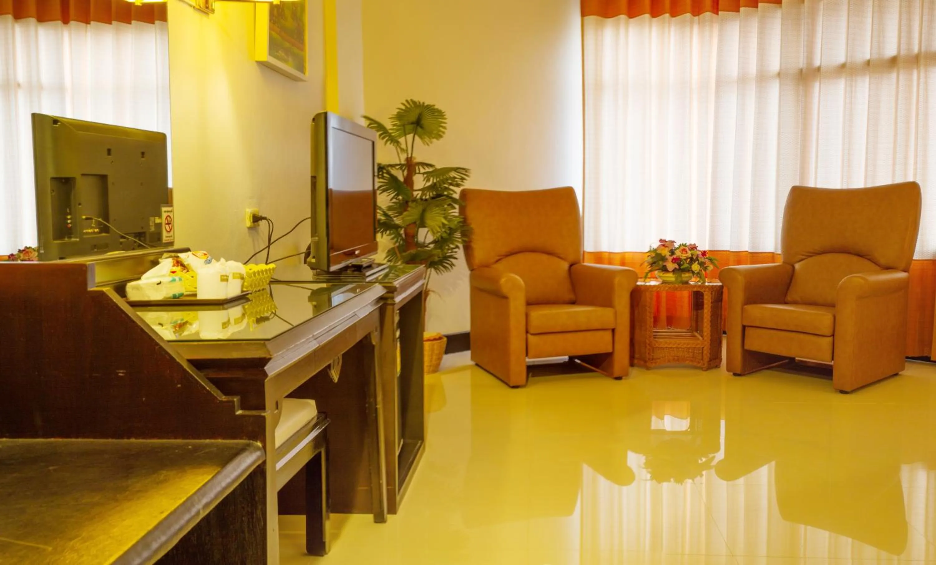 Seating area in Asawann Hotel Nongkhai