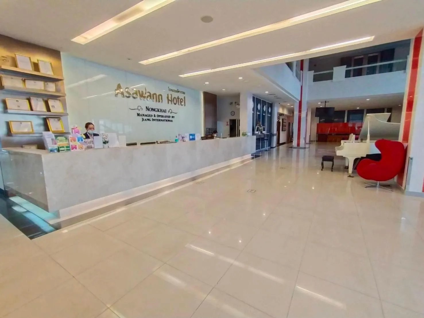 Lobby or reception in Asawann Hotel Nongkhai