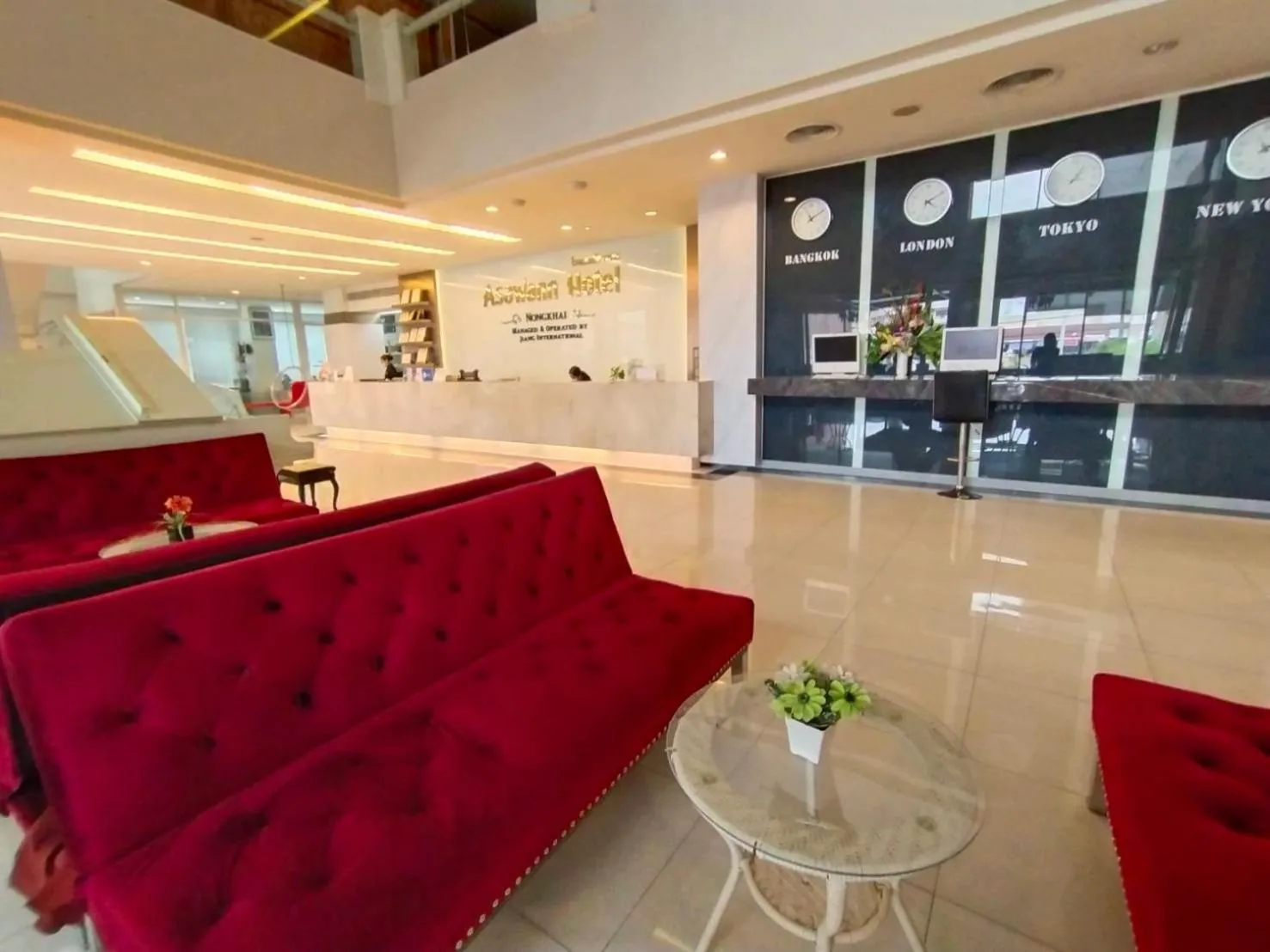 Lobby or reception in Asawann Hotel Nongkhai
