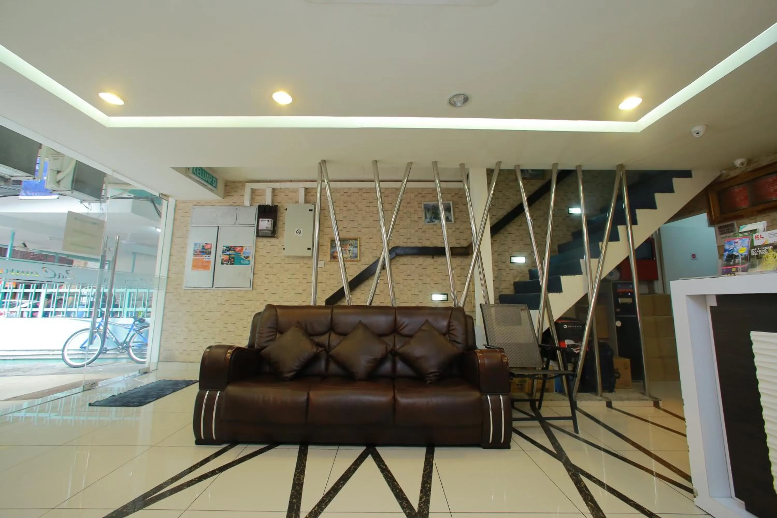 Seating area in Lacomme Inn