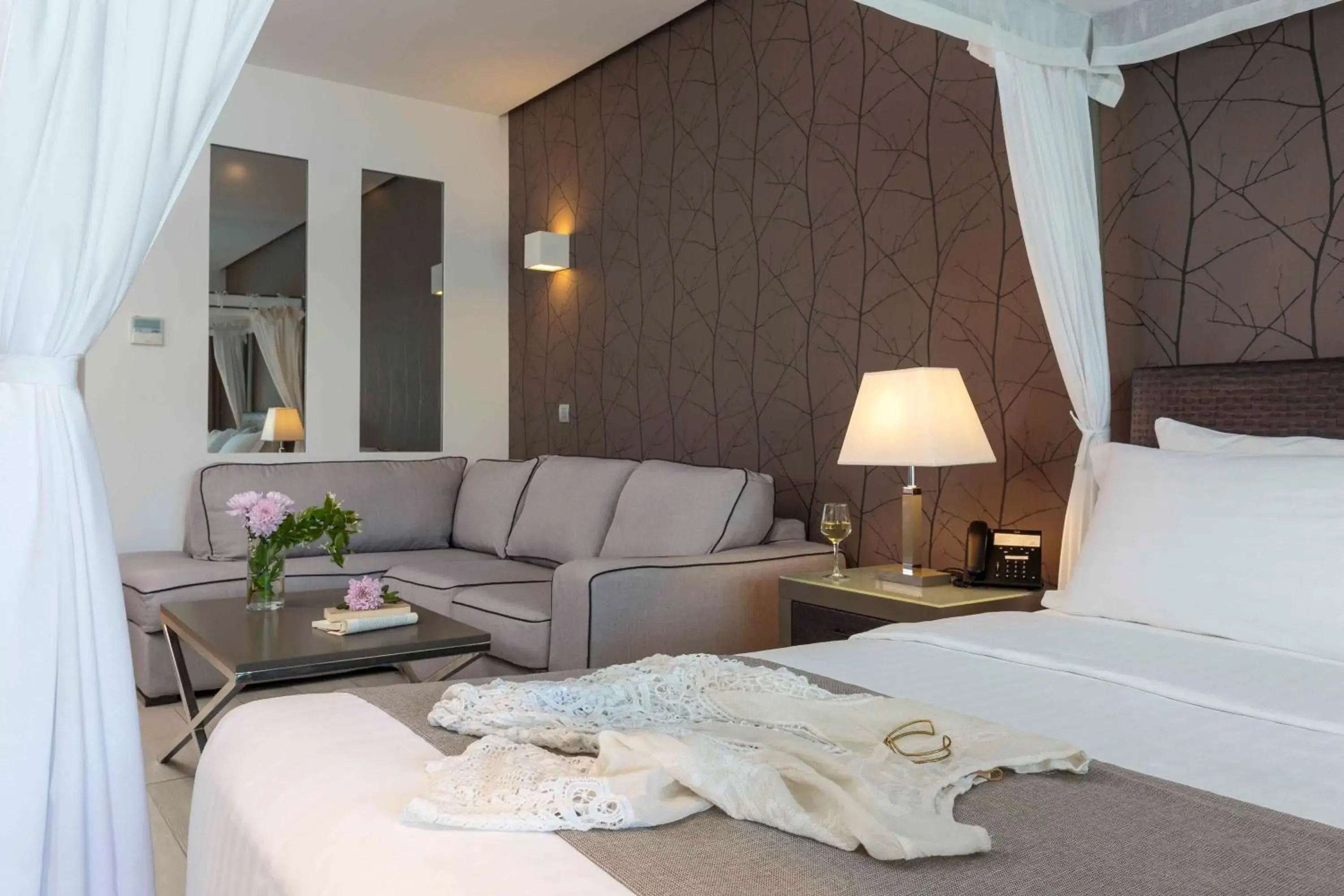 Bed in Princess Andriana Resort & Spa - Ultra All-Inclusive Bed in Princess Andriana Resort & Spa - Ultra All-Inclusive